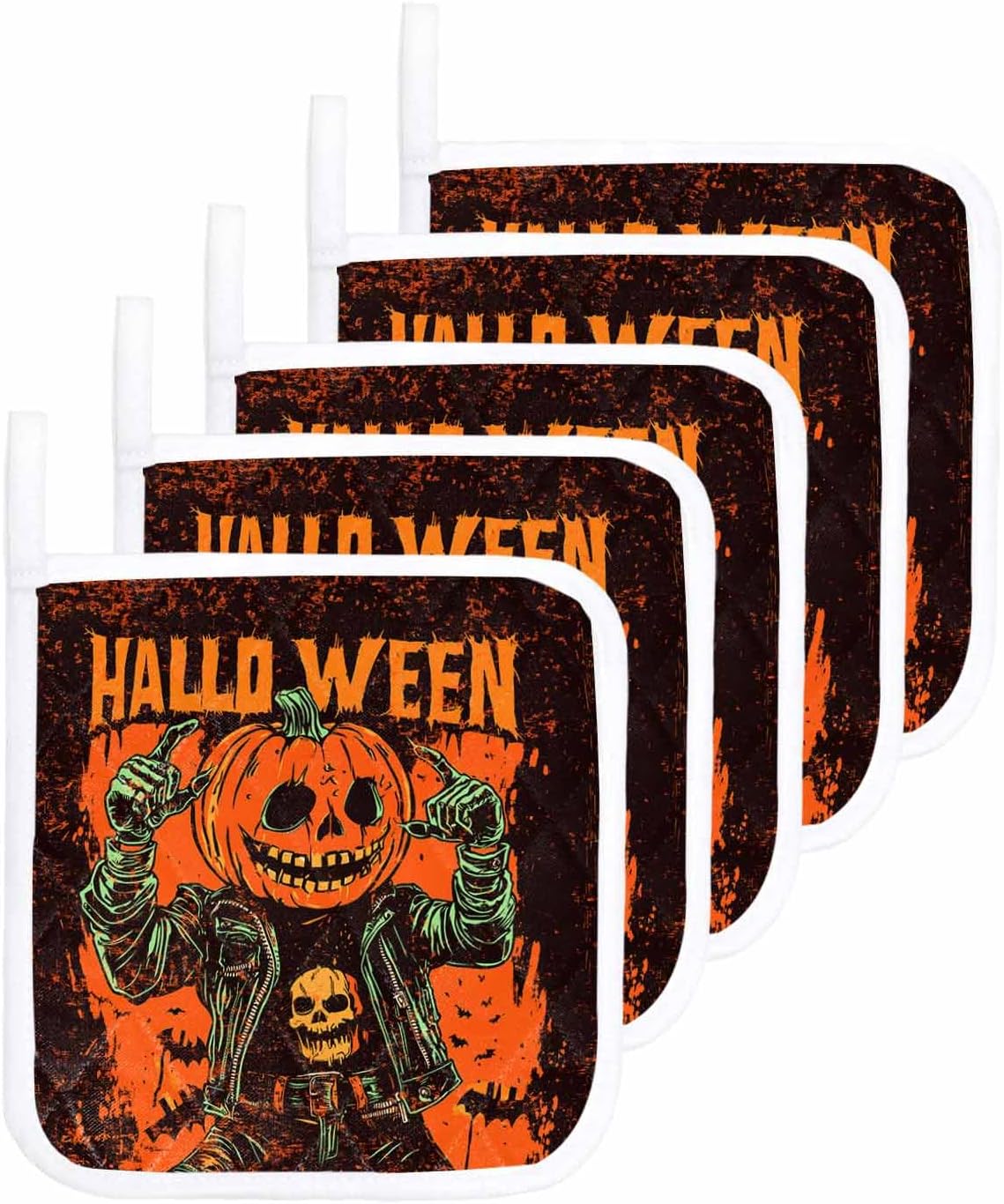 Boanket Halloween Pumpkins heat-insulating pot holders 5 pack