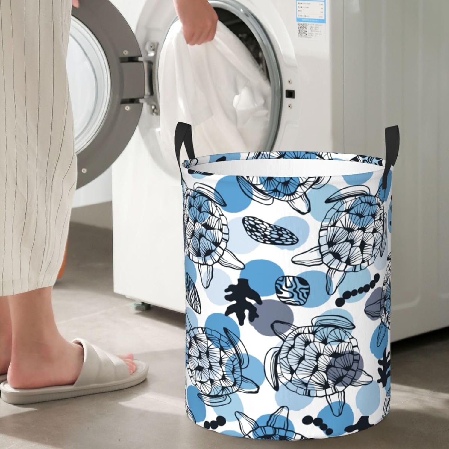 Oicvrct Collapsible Laundry Basket waterproof easy to use
