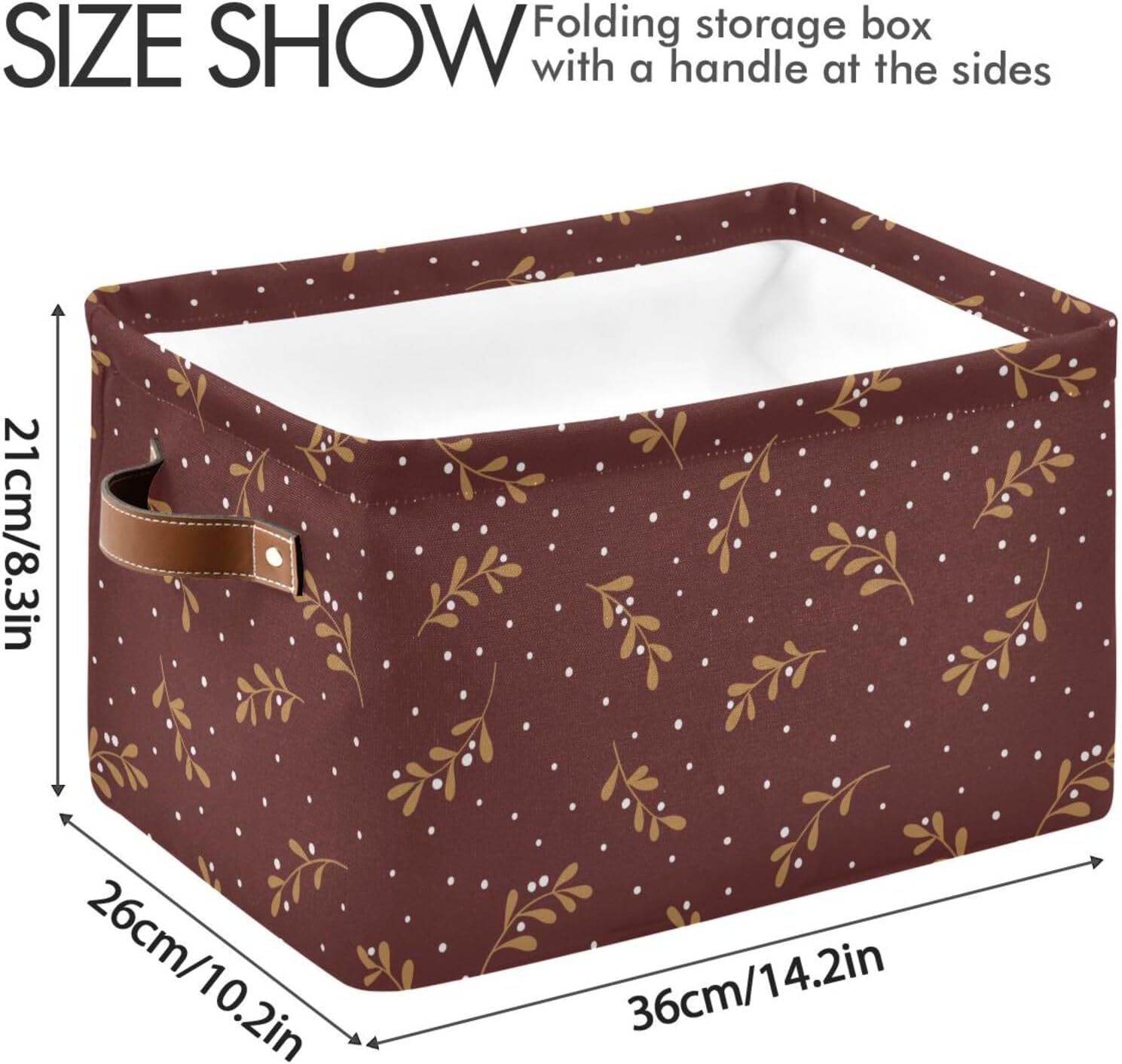 KLL Christmas Tree Branches Cloth Basket
