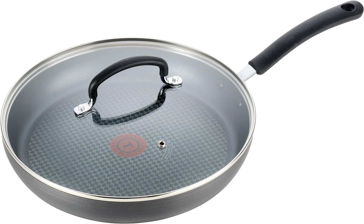 T-fal Ultimate Hard Anodized Nonstick Fry Pan With Lid 12 Inch