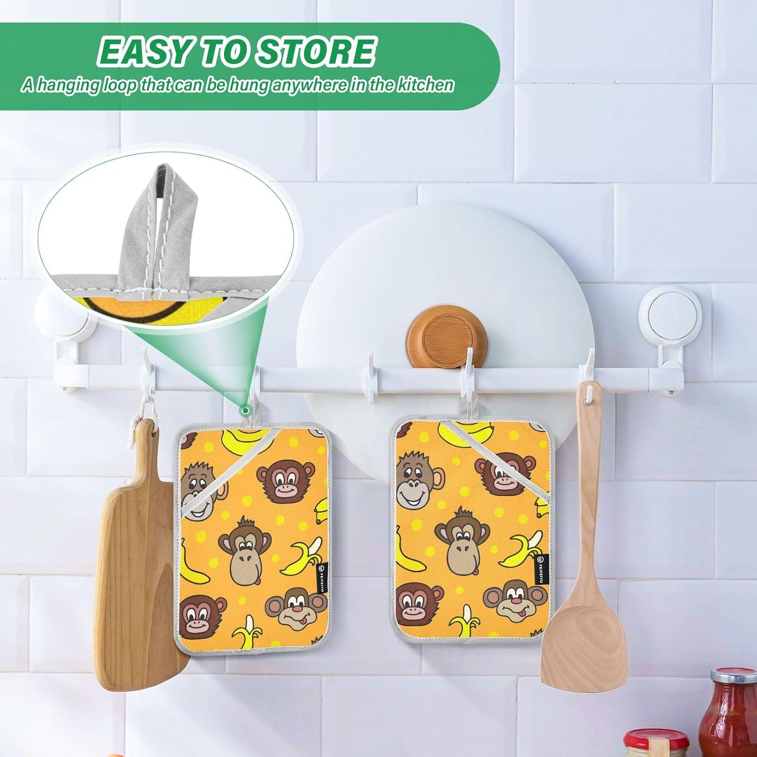 Cute Potholders for Cooking with Monkeys