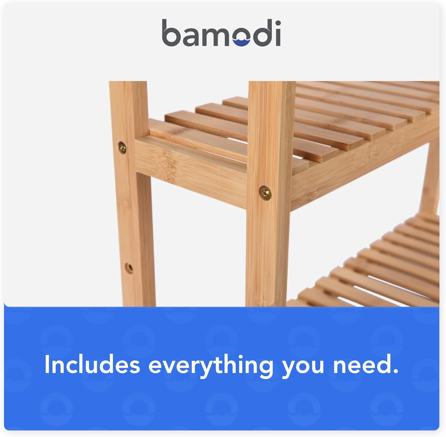Bamodi Bamboo Bathroom 3 Tier Shelf