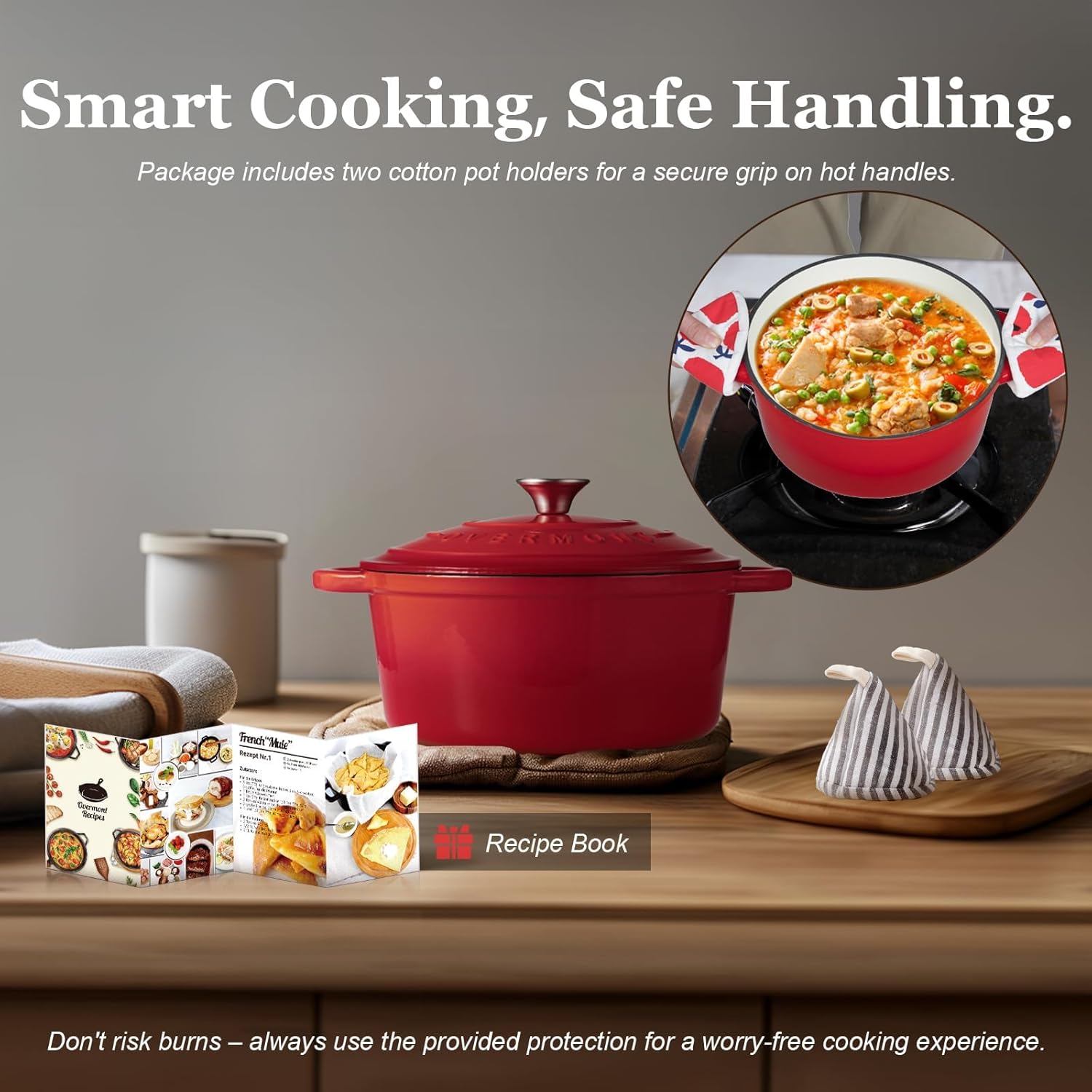 55QT Cast Iron Dutch Oven