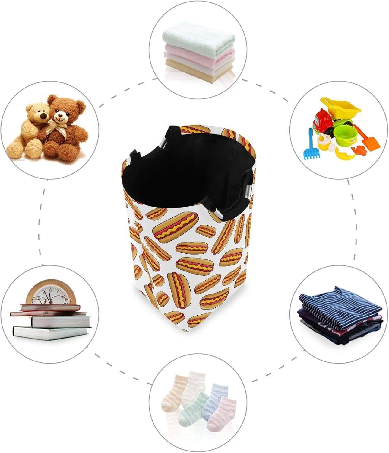 Collapsible Laundry Basket Black