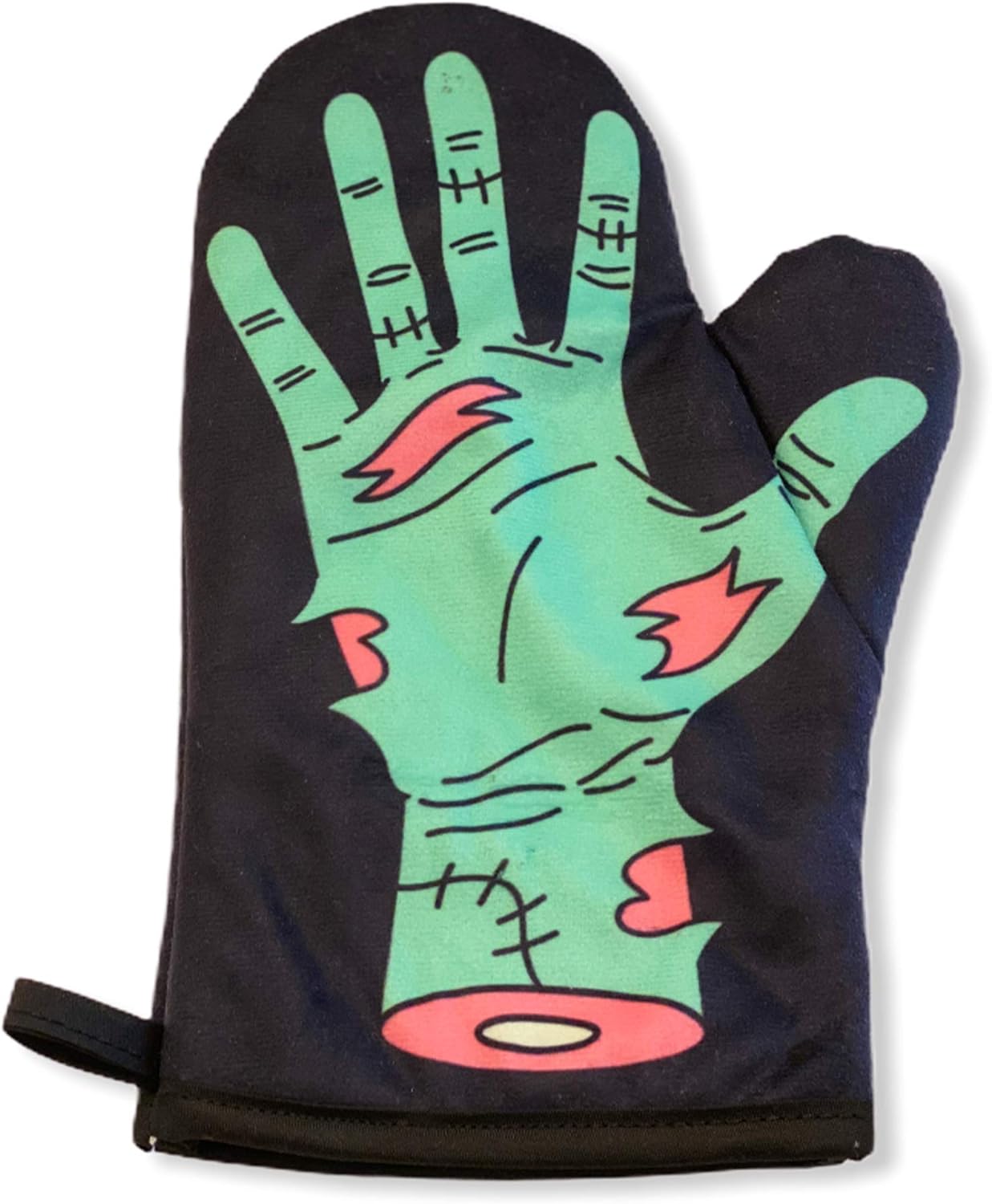 Halloween-Oven Mitt from Crazy Dog T-Shirts Heat-protected Spooky