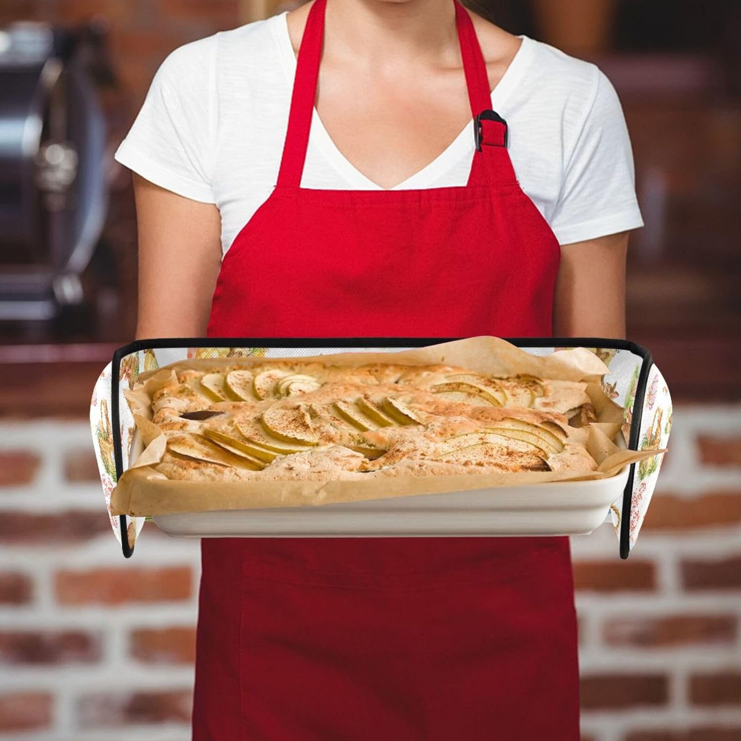 ZZXXBProfessional Heat-Resistant Kitchen Mitts for Baking and Cooking