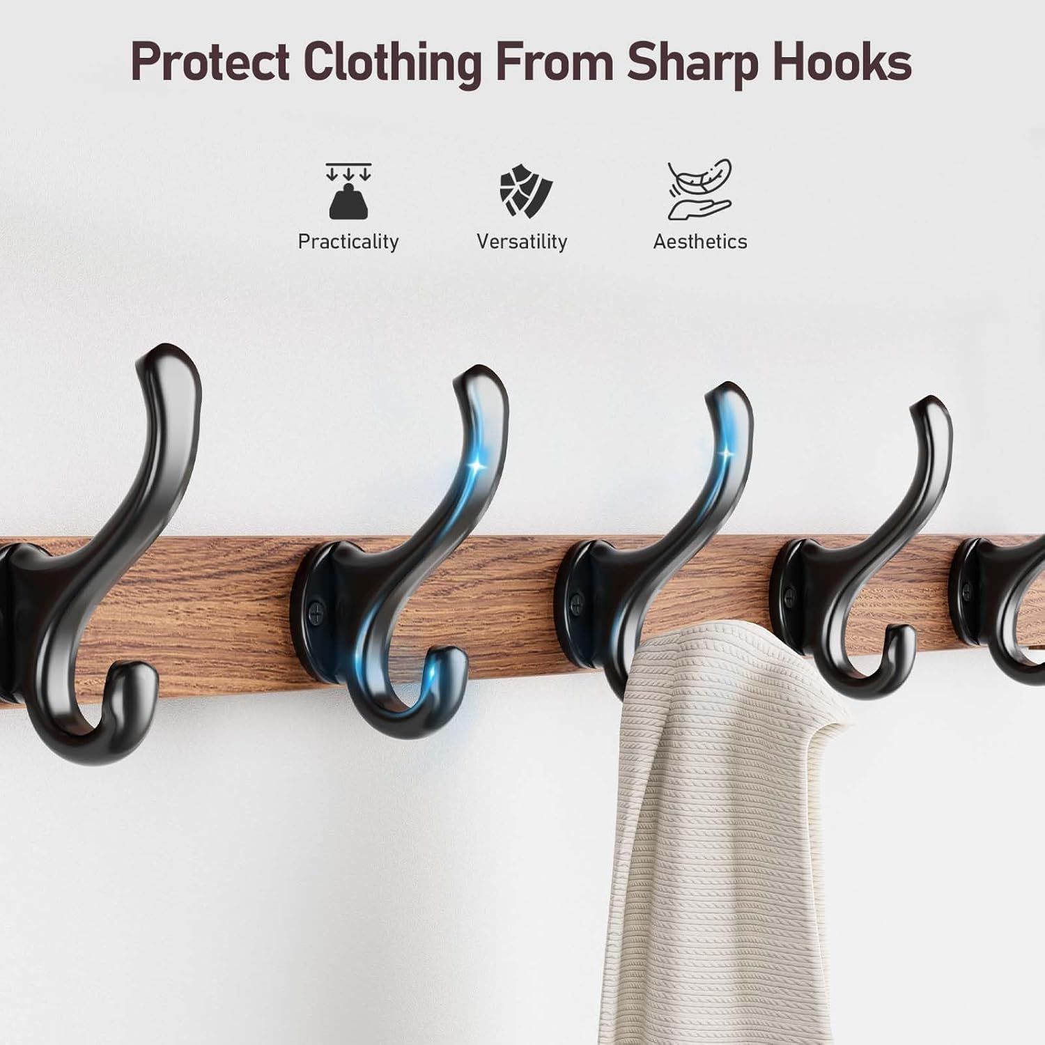 Versatile 29 Wall Coat Rack with Shelf for Home Use