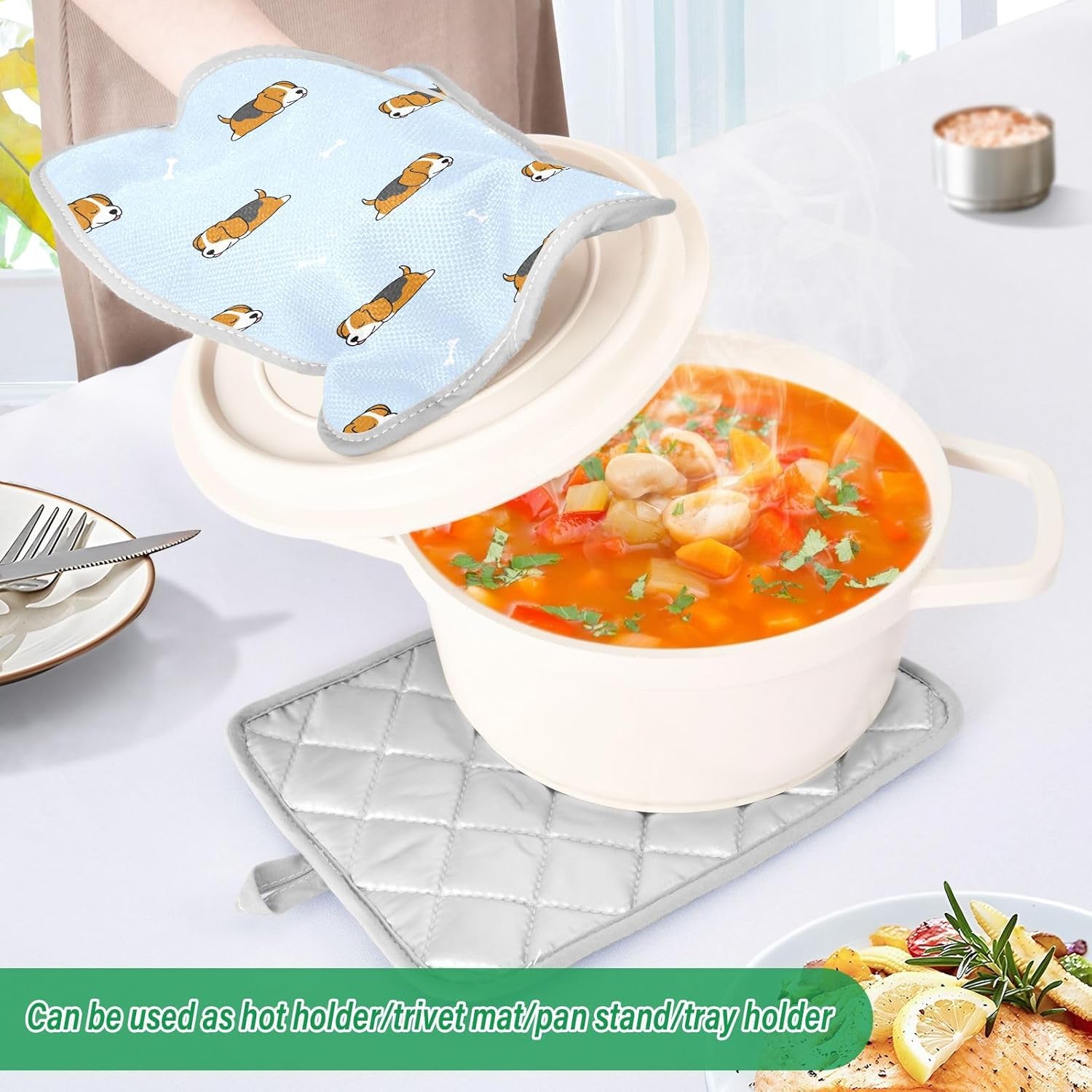 Paw-Safe Heat-Resistant Potholder for Dogs Durable and Safer