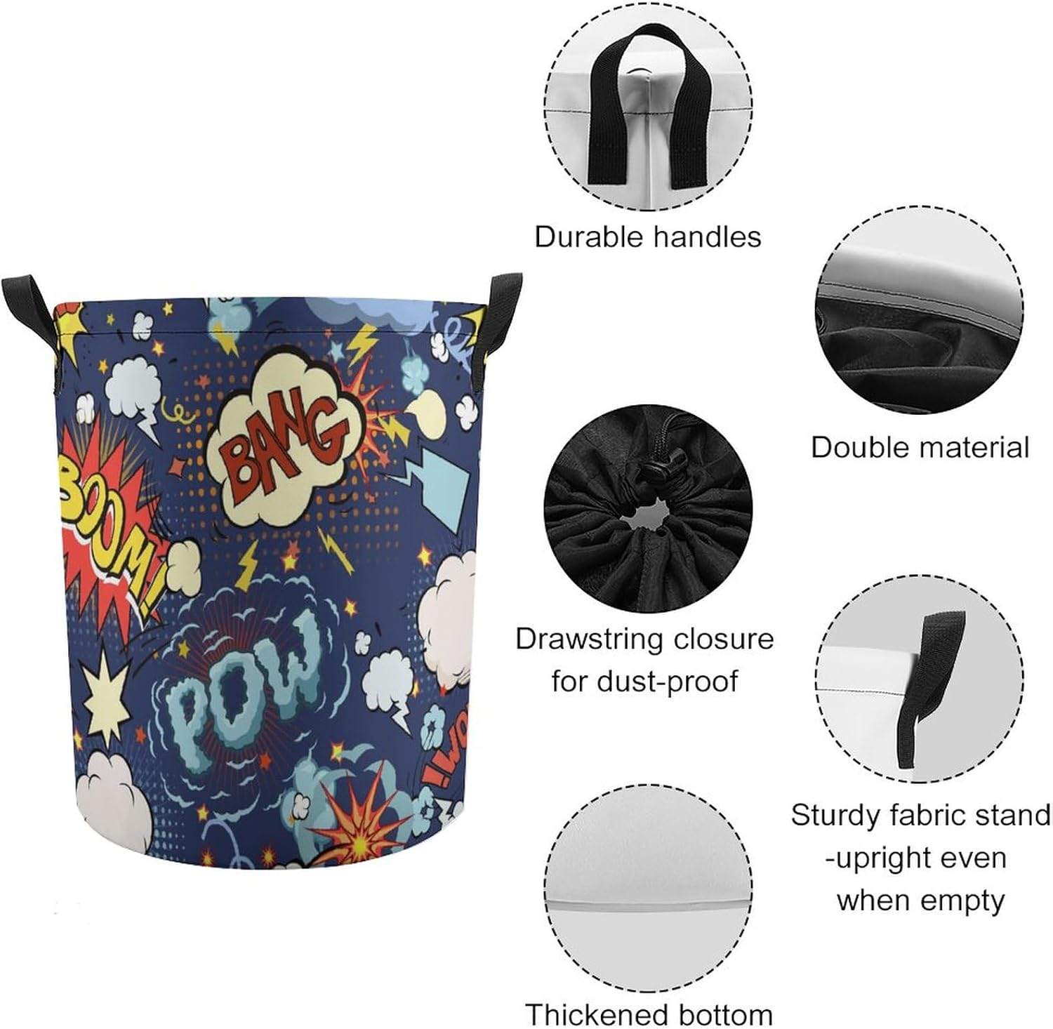 City Wars Superheroes Rise - Funny Foldable Laundry Basket