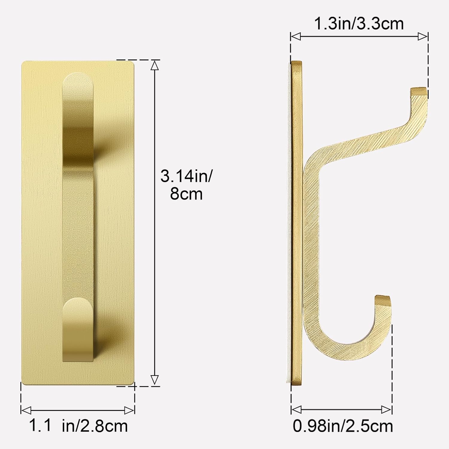 Josmimic - Adhesive Towel Hooks Perfect for Everyday Use
