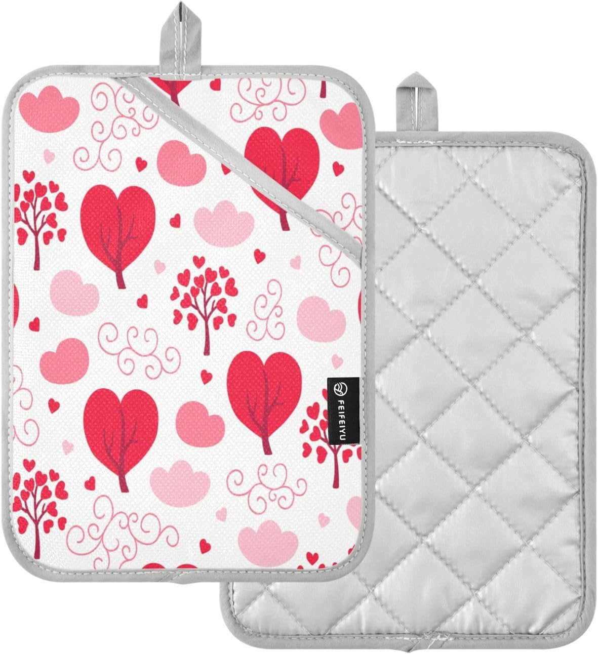 Kcldeci Valentine Seamless Pattern Potholders