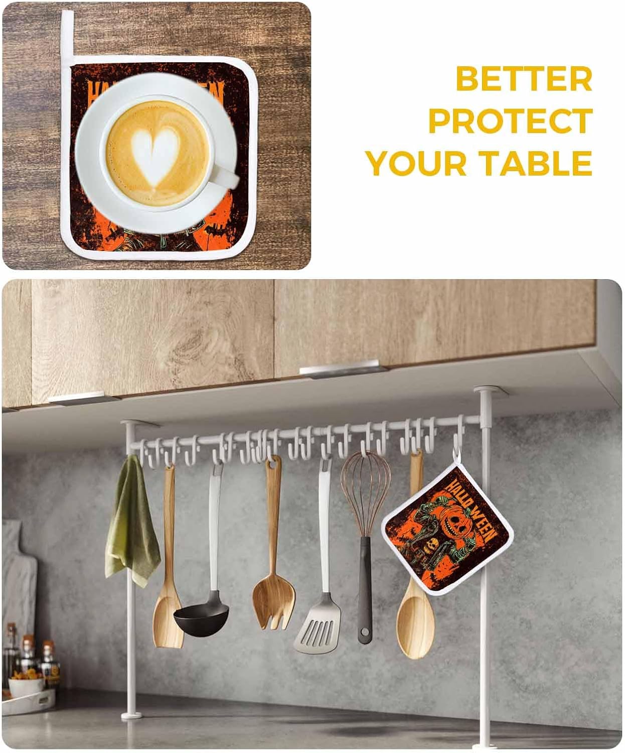 Boanket Halloween Pumpkins heat-insulating pot holders 5 pack