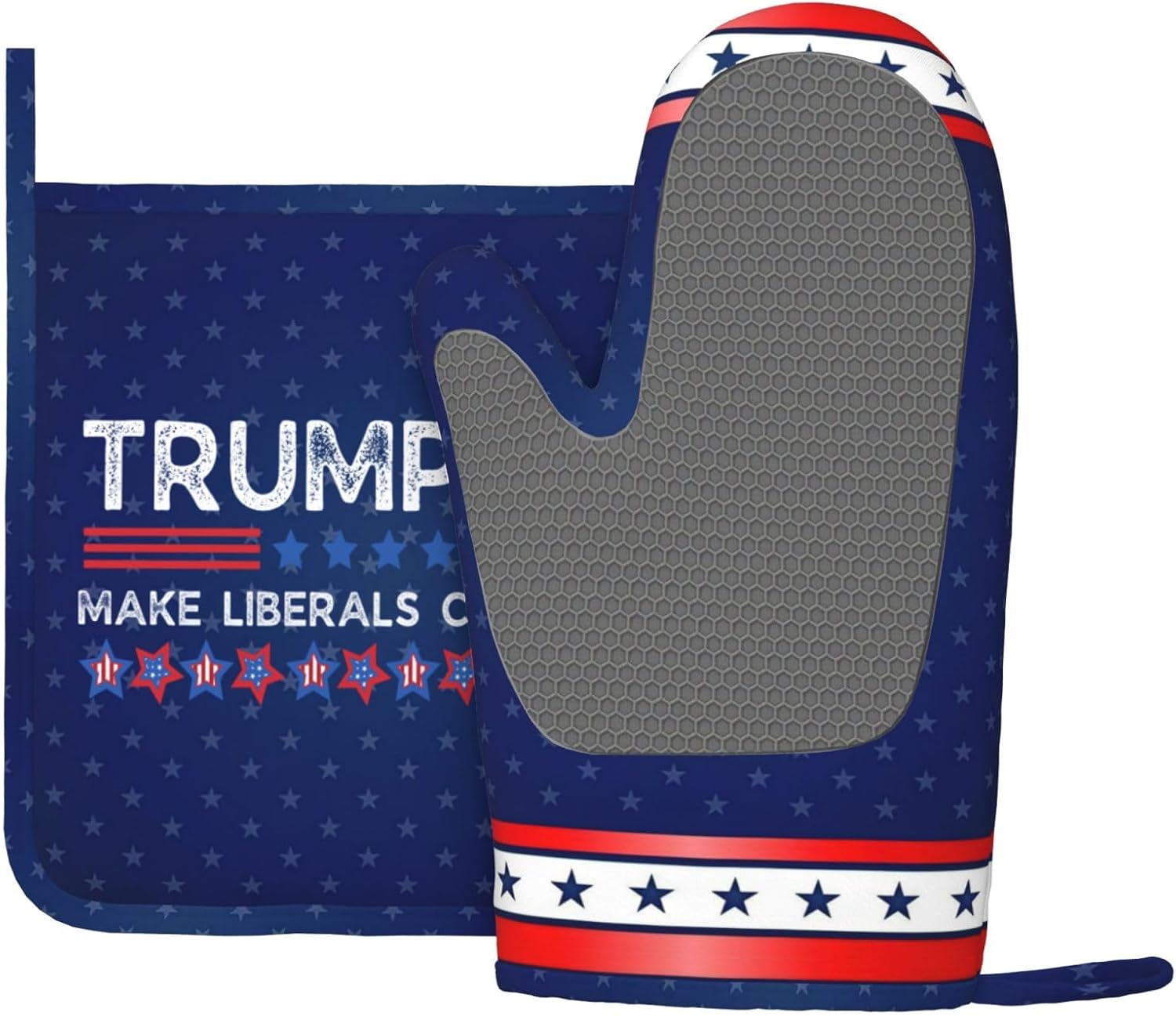 HILLBACK Oven Mitts and Pot Holders Set - Heat Resistant Kitchen Essentials