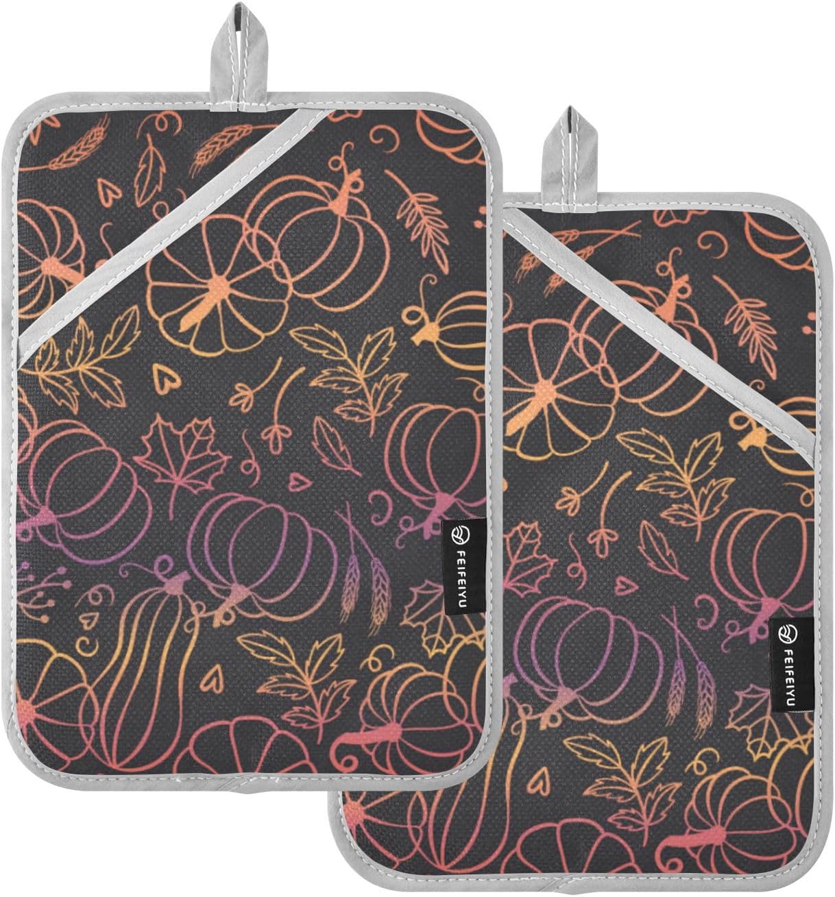 Heat-Resistant Pumpkins Pot Holder 2-Pack