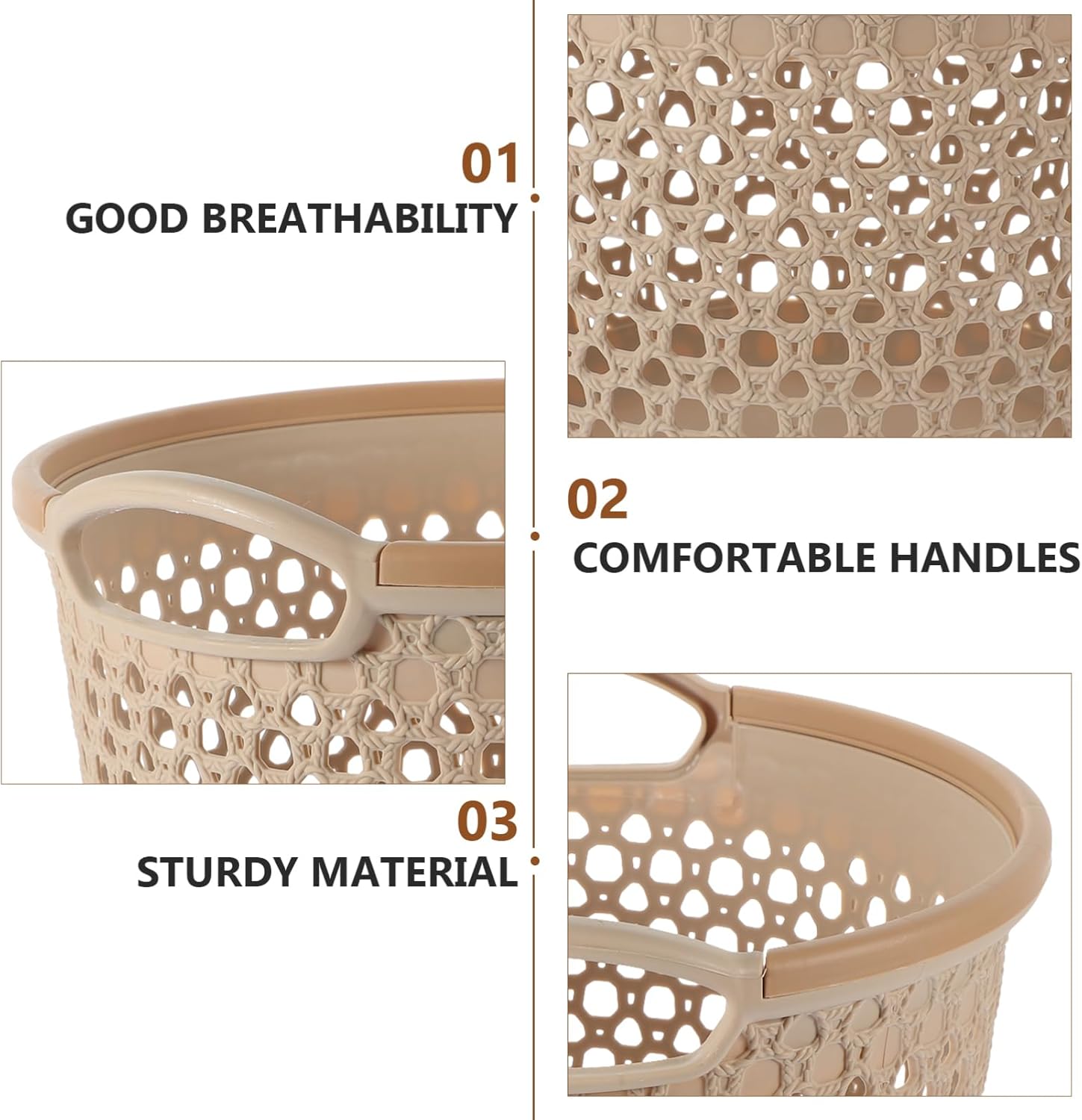PRETYZOOM Portable Laundry Basket with Handle