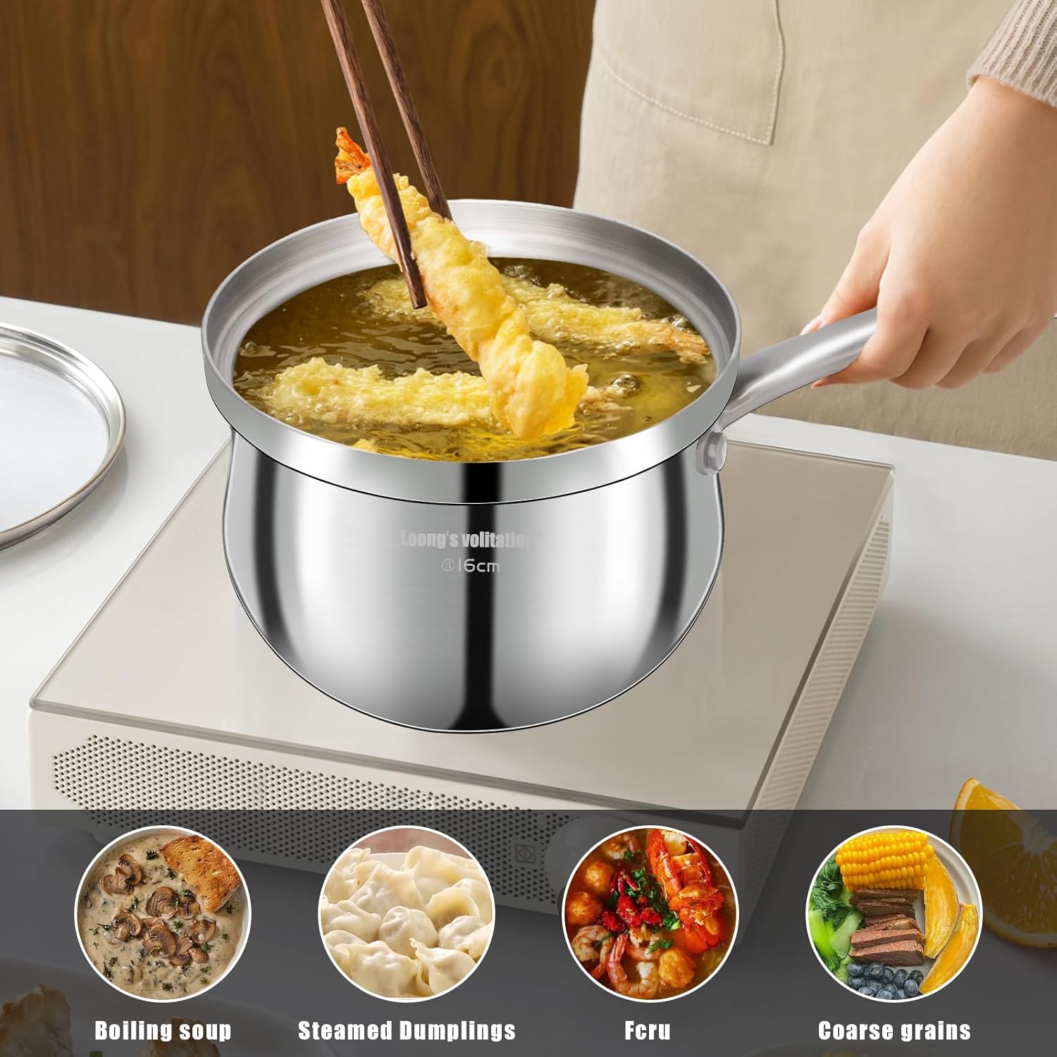 Stainless Steel 23 Quart Pots with Lid