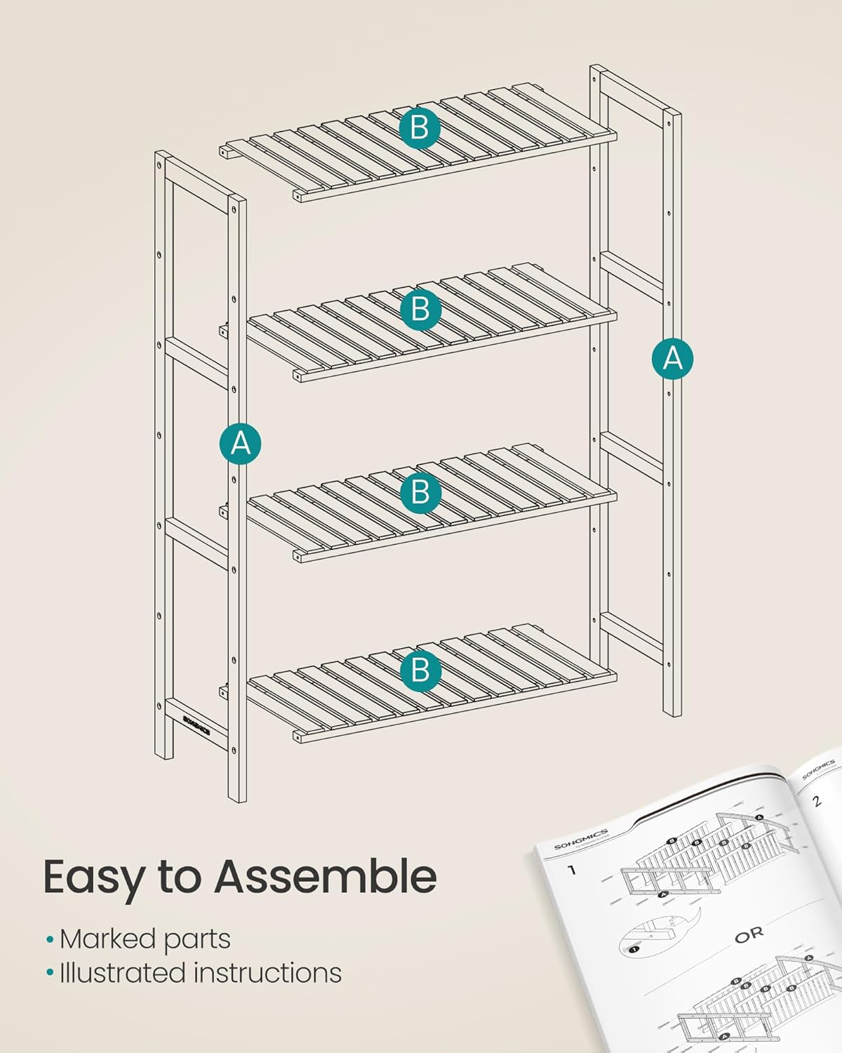 Bamboo Storage Shelf - Multi-Purpose