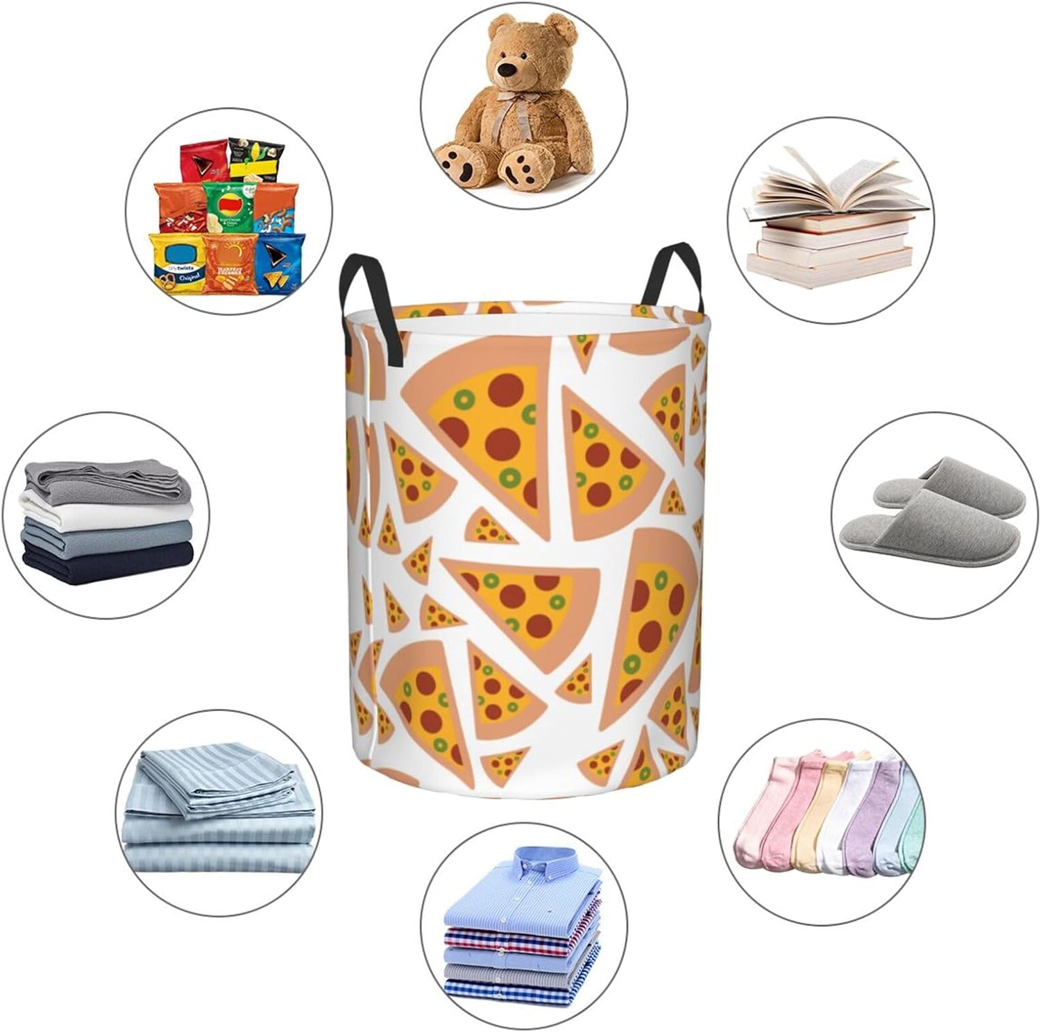 Collapsible Laundry Baskets with Handles for Home and Kitchen