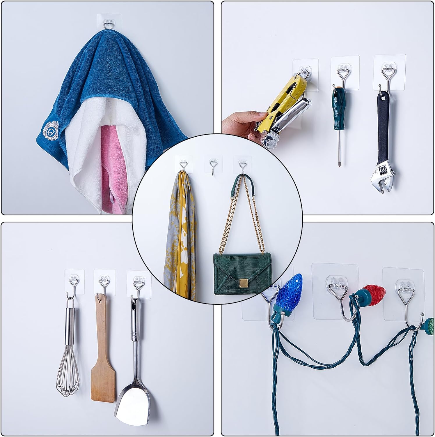 Meknow Large Adhesive Hooks
