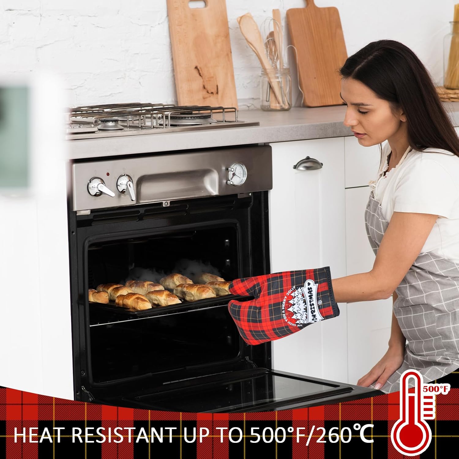 CenviaLuxy Christmas Oven Mitts