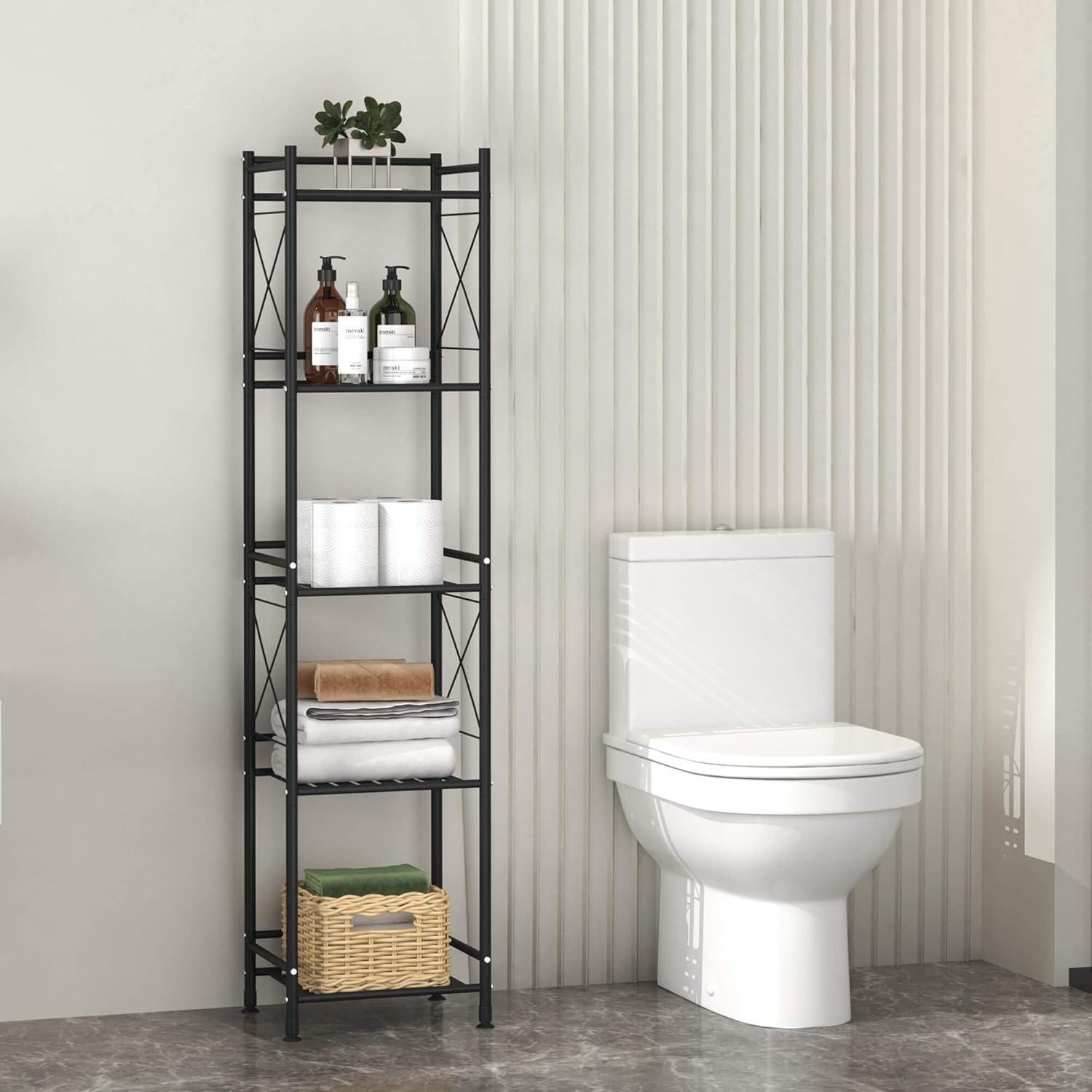 TZAMLI 5-Tier Standing Shelf Unit