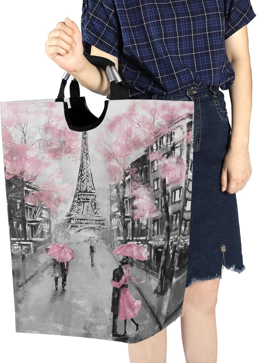 ALAZA Paris Eiffel Tower Laundry Hamper Basket