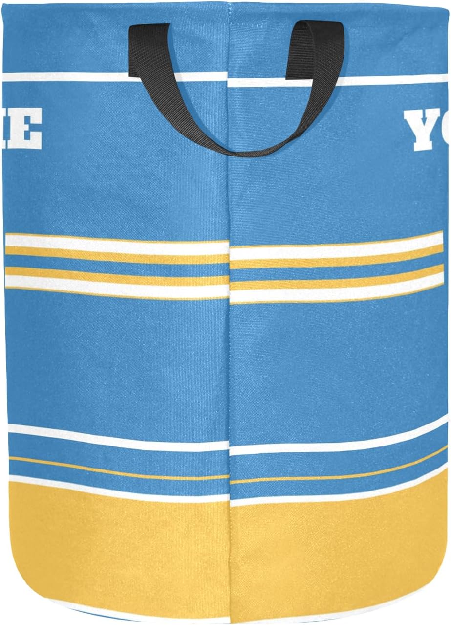 Personalized Football Style Baby Clothes Hamper with Name Number