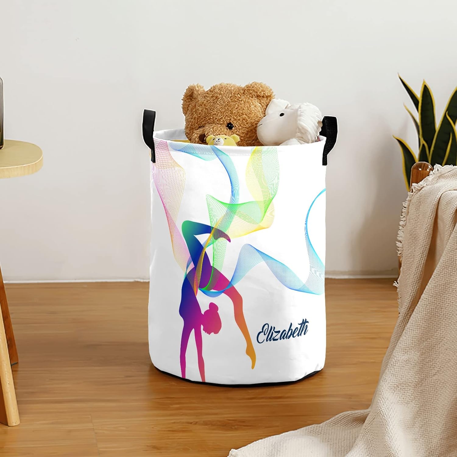 Rhytmic Personalized Waterproof Foldable Gymnastics Laundry Basket