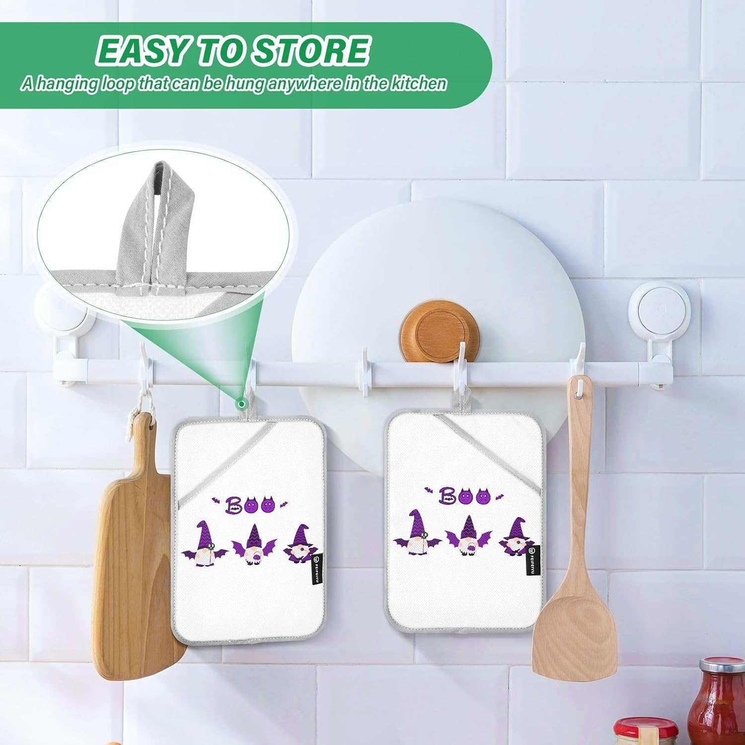 Halloween Gnome Kitchens Potholders 2-Pack