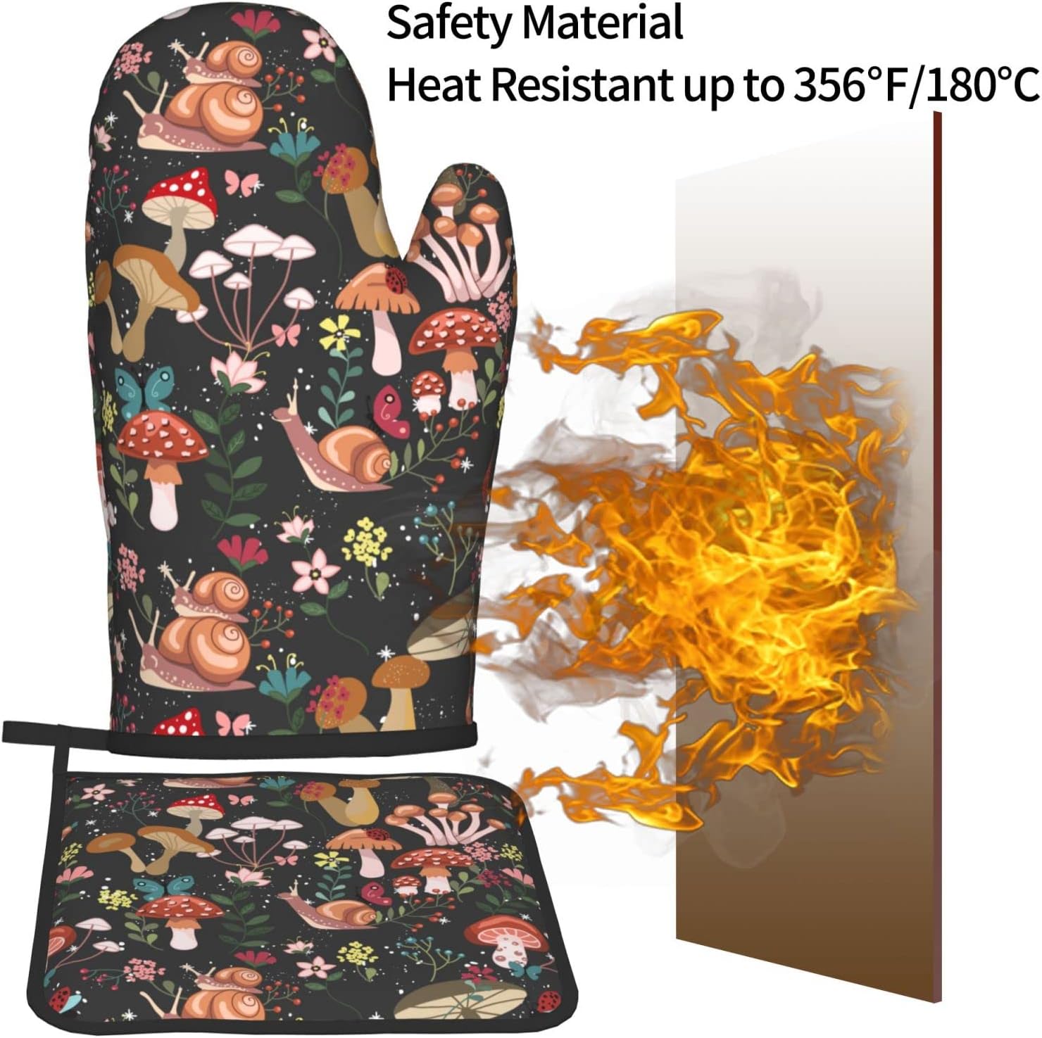 Aoojanu 2 Set Pot Holders Oven Mitts