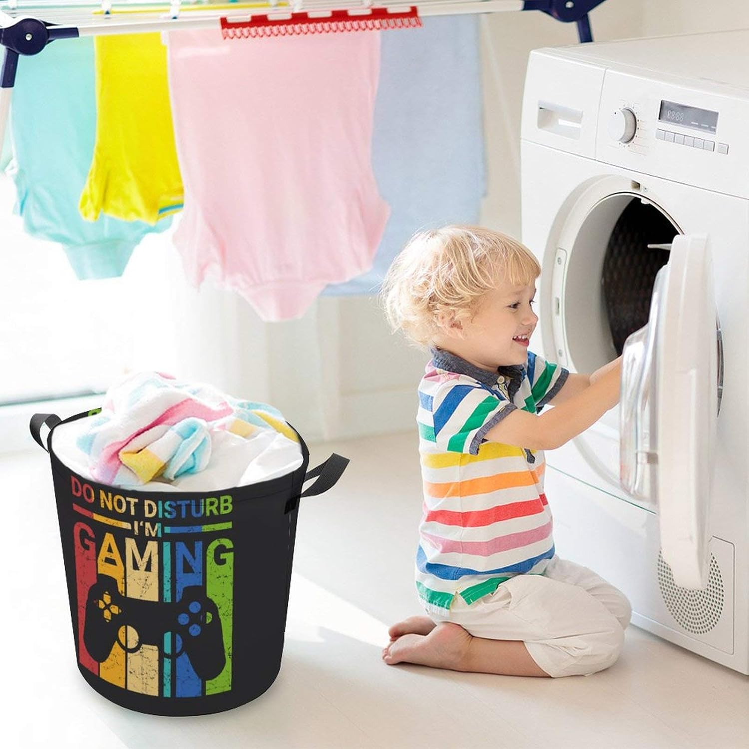 Retro Gaming Escape - Compact Fun Storage Bin for Kids and Gamers