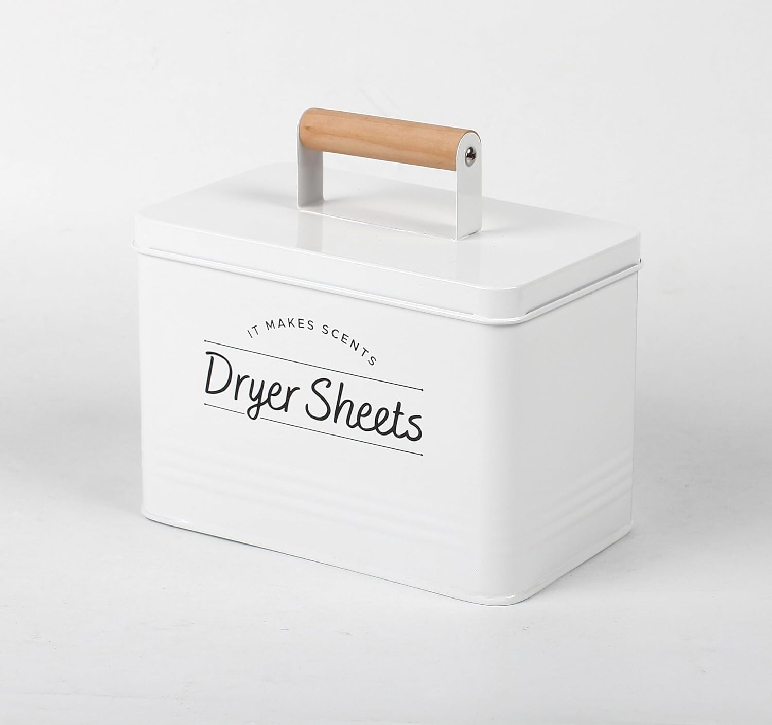 Three Murffles Dryer Sheet Holder - Sturdy White Dispenser