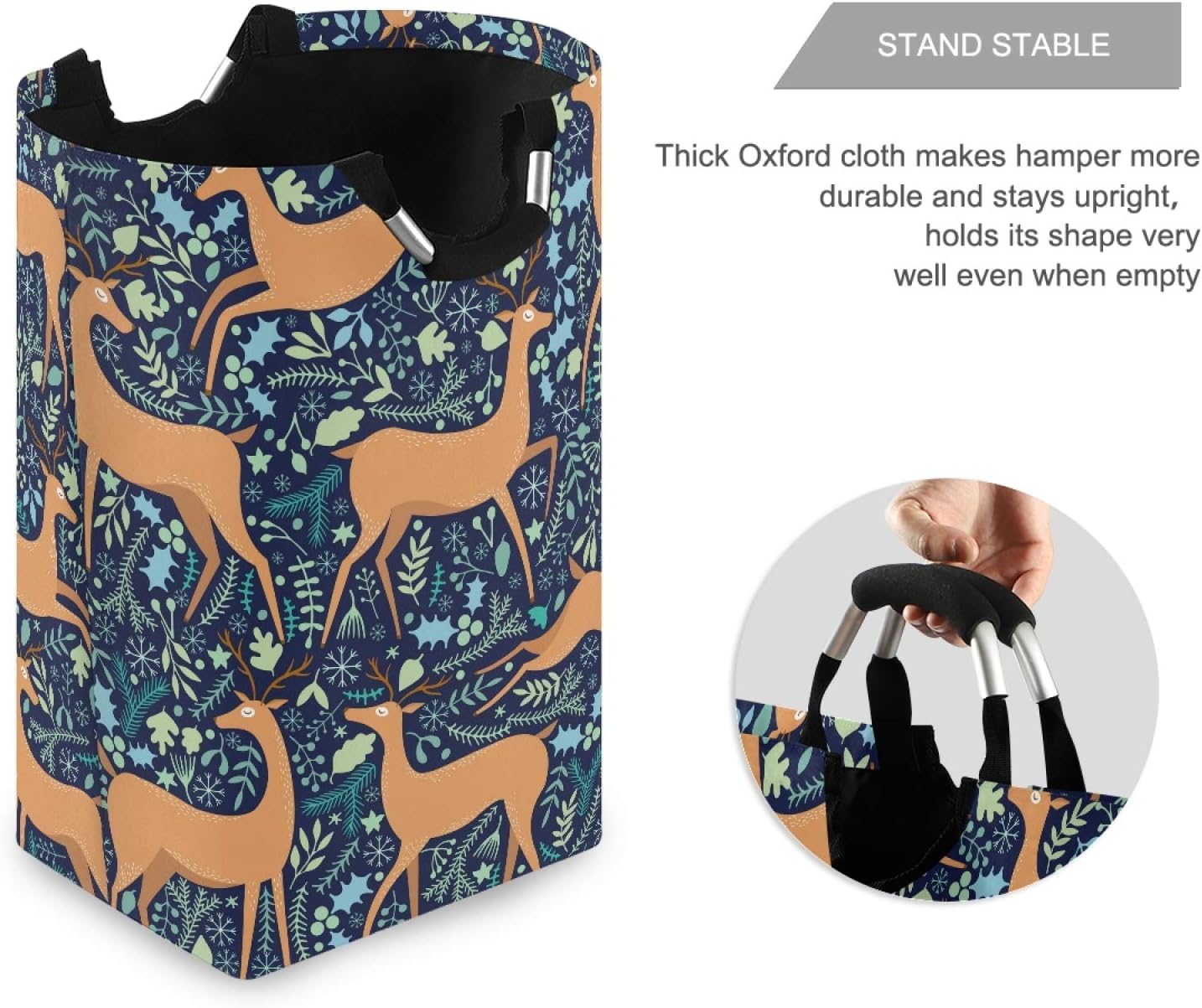 Susiyo Christmas Deer Laundry Basket
