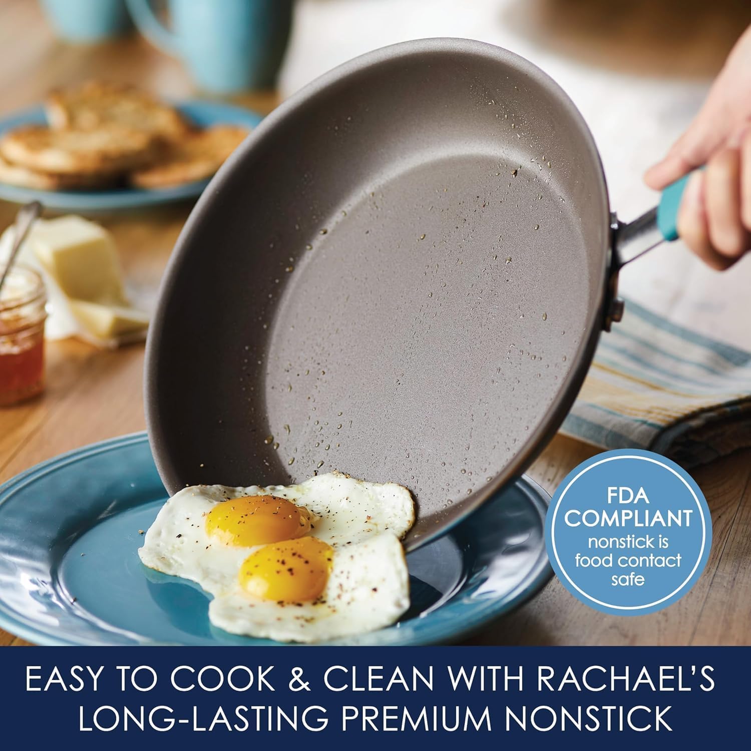 Rachael Ray Cucina Cookware Set Durable Easy to Clean