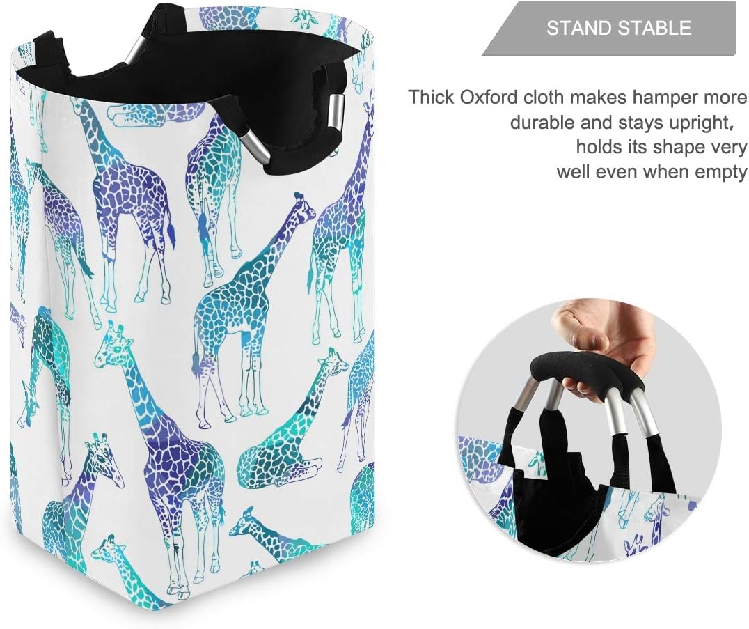 Giraffe Design Collapsible Laundry Basket for Home
