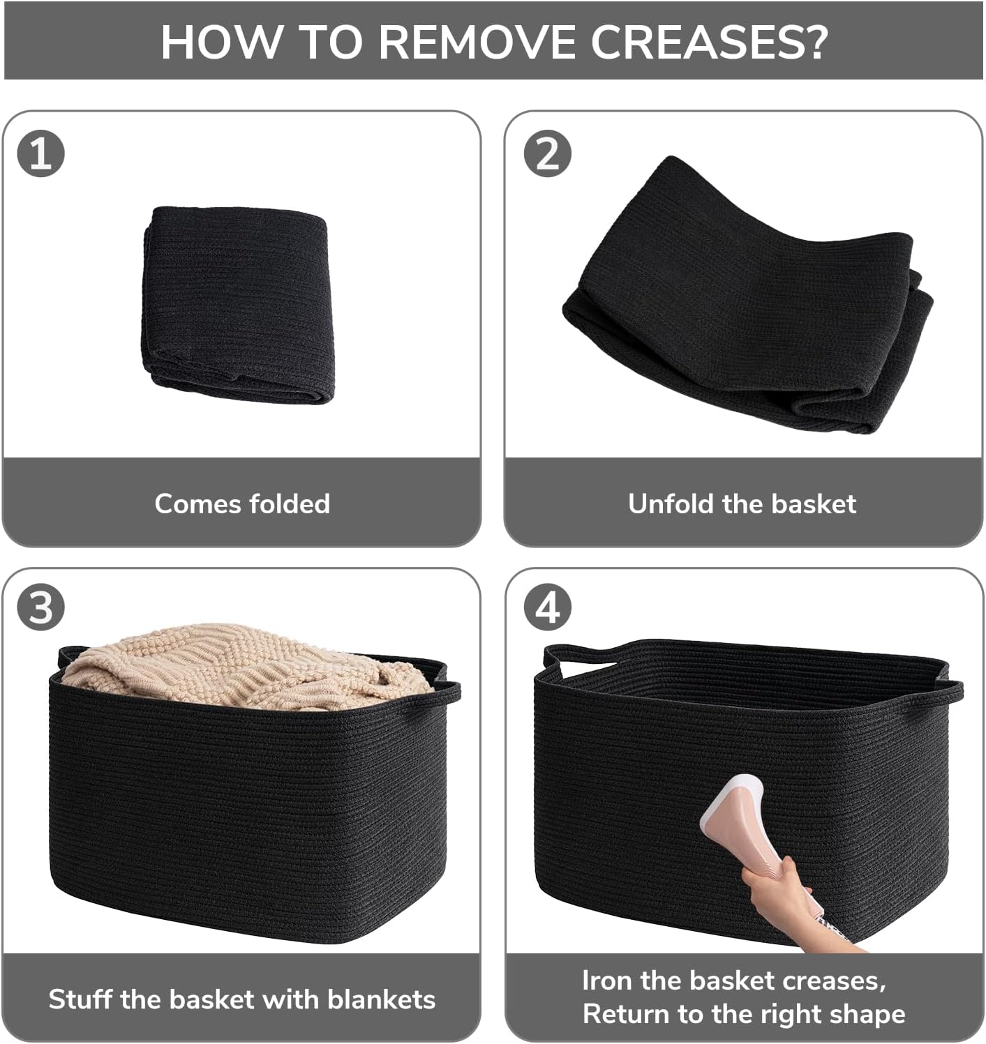 Goodpick Storage Basket 236 x 157 x 138 Black