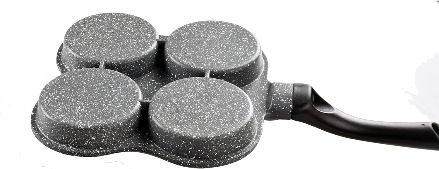 Buecmue Rustless Egg Frying Pan 4-Cup Nonstick