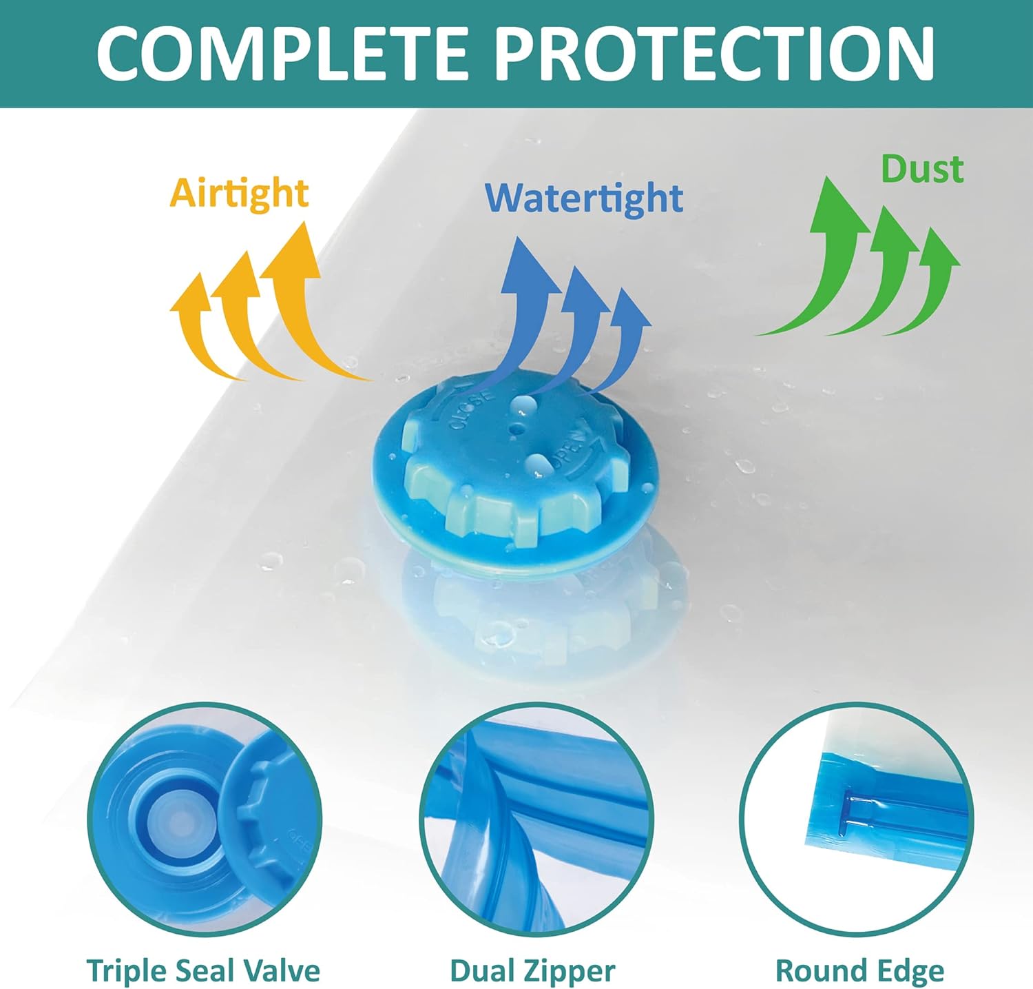 6-Piece Vacuum Storage Bag Set from WowSmart