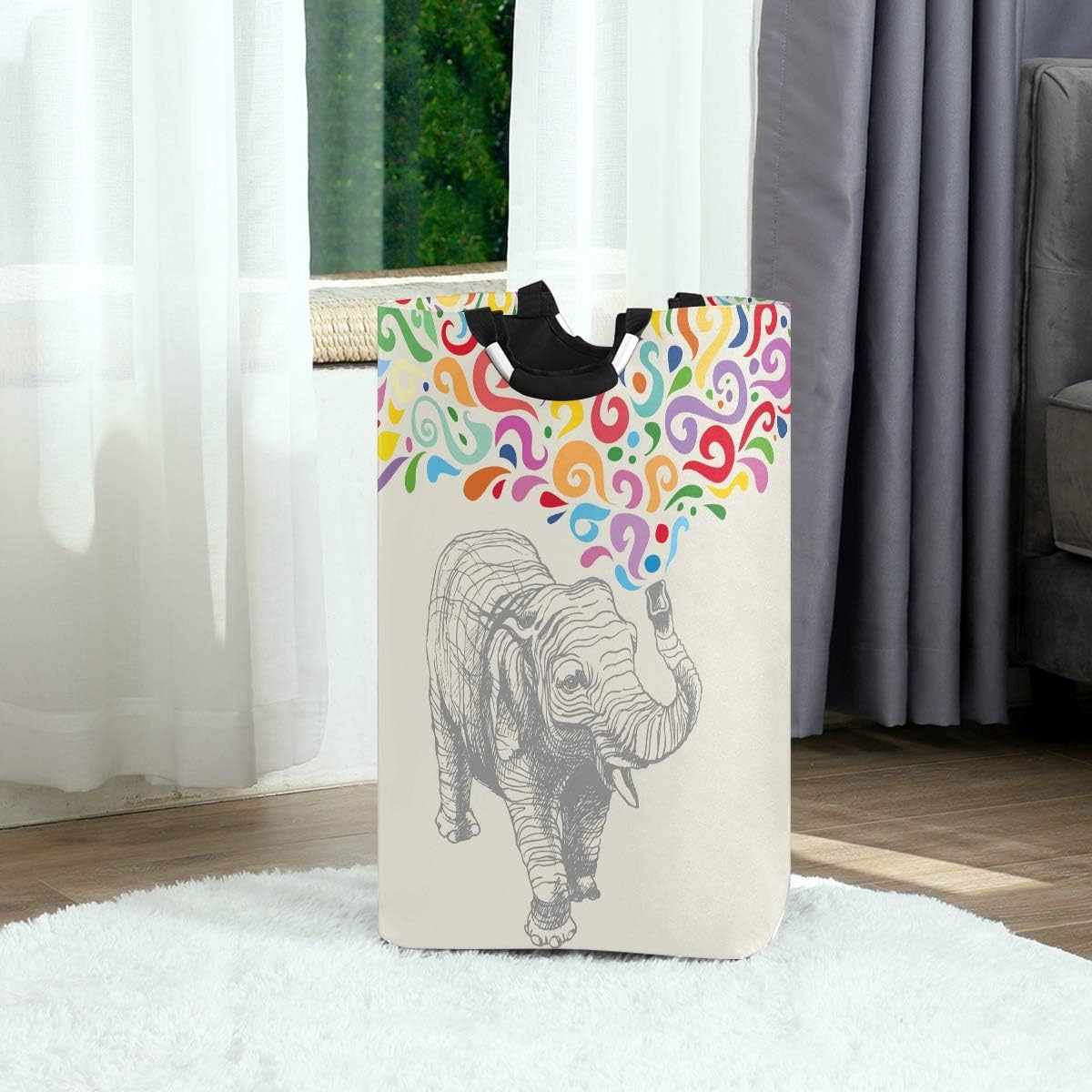 MOYYO Elephant Storage Colorful Durable Clothes Organizer