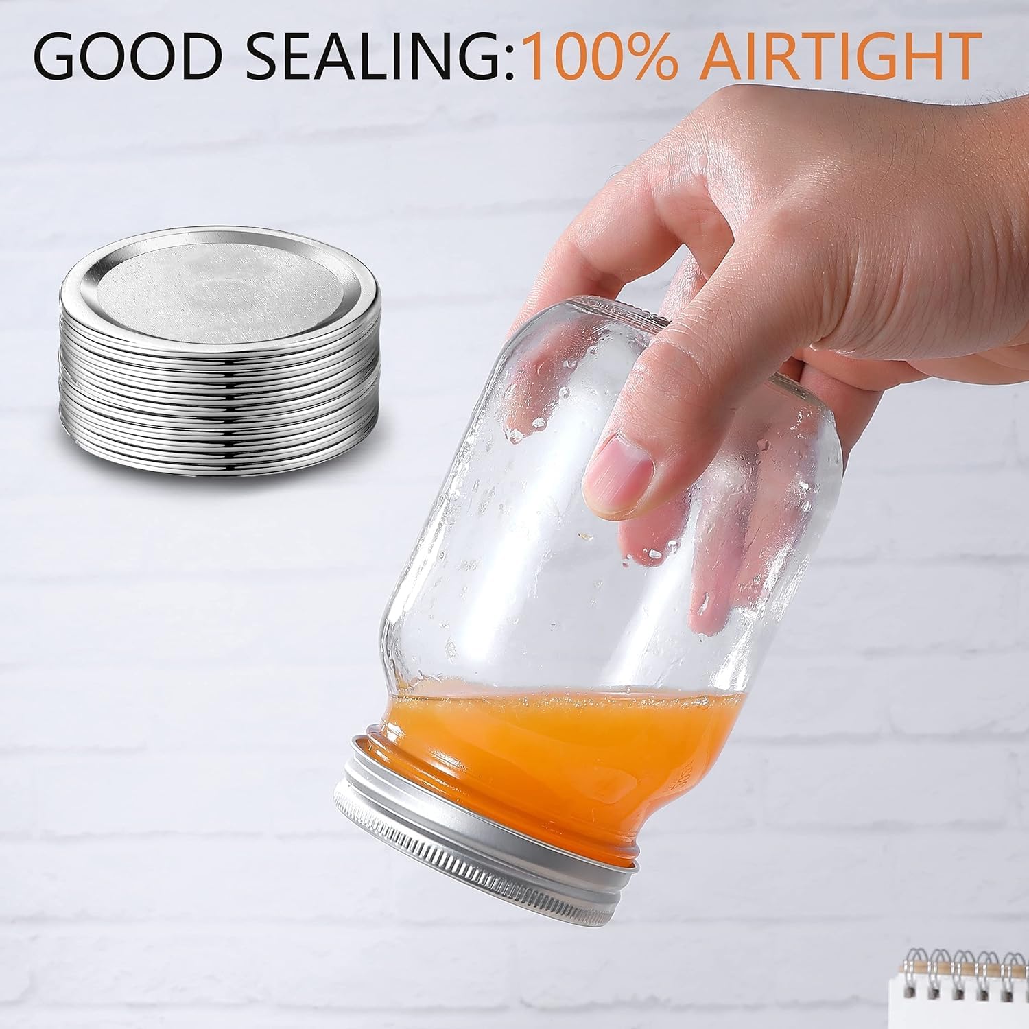 Topbooc Premium Canning Lids for Mason Jars