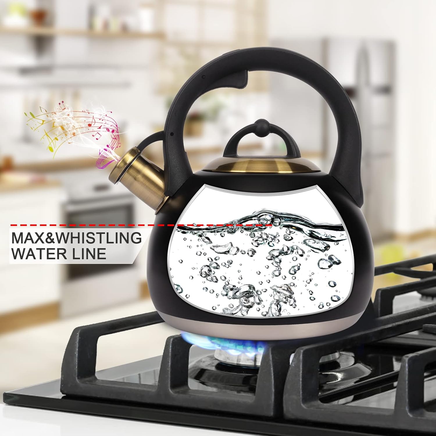 LUXGRACE 31 Quart Stovetop Tea Kettle