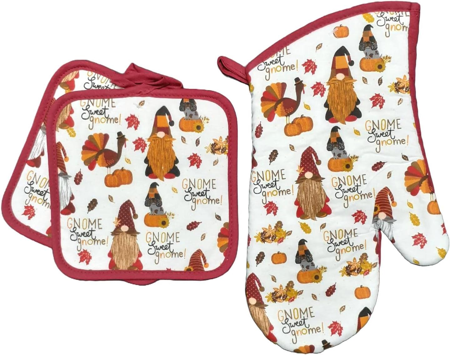 Thanksgiving Gnome Heat-Resistant Kitchen Set