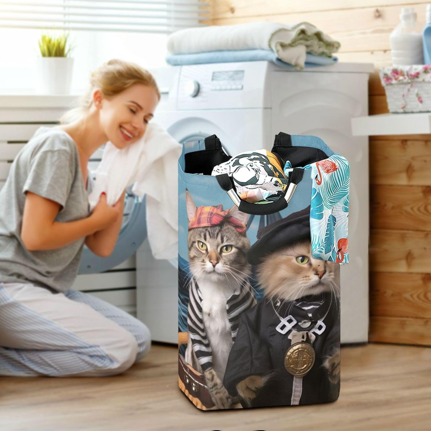Compact Multi-Functional Foldable Laundry Hamper