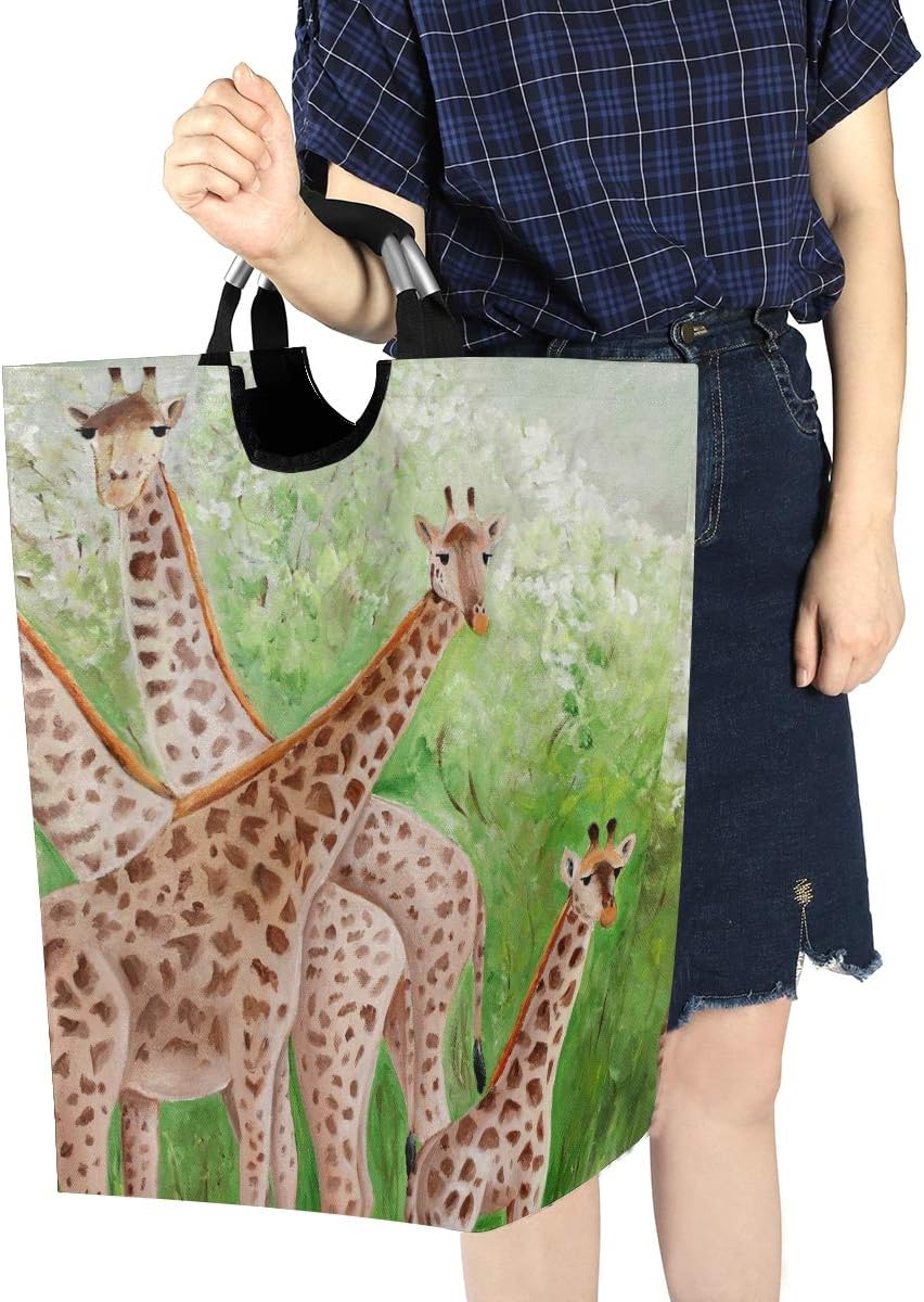 MOYYO Beautiful Giraffes Laundry Basket