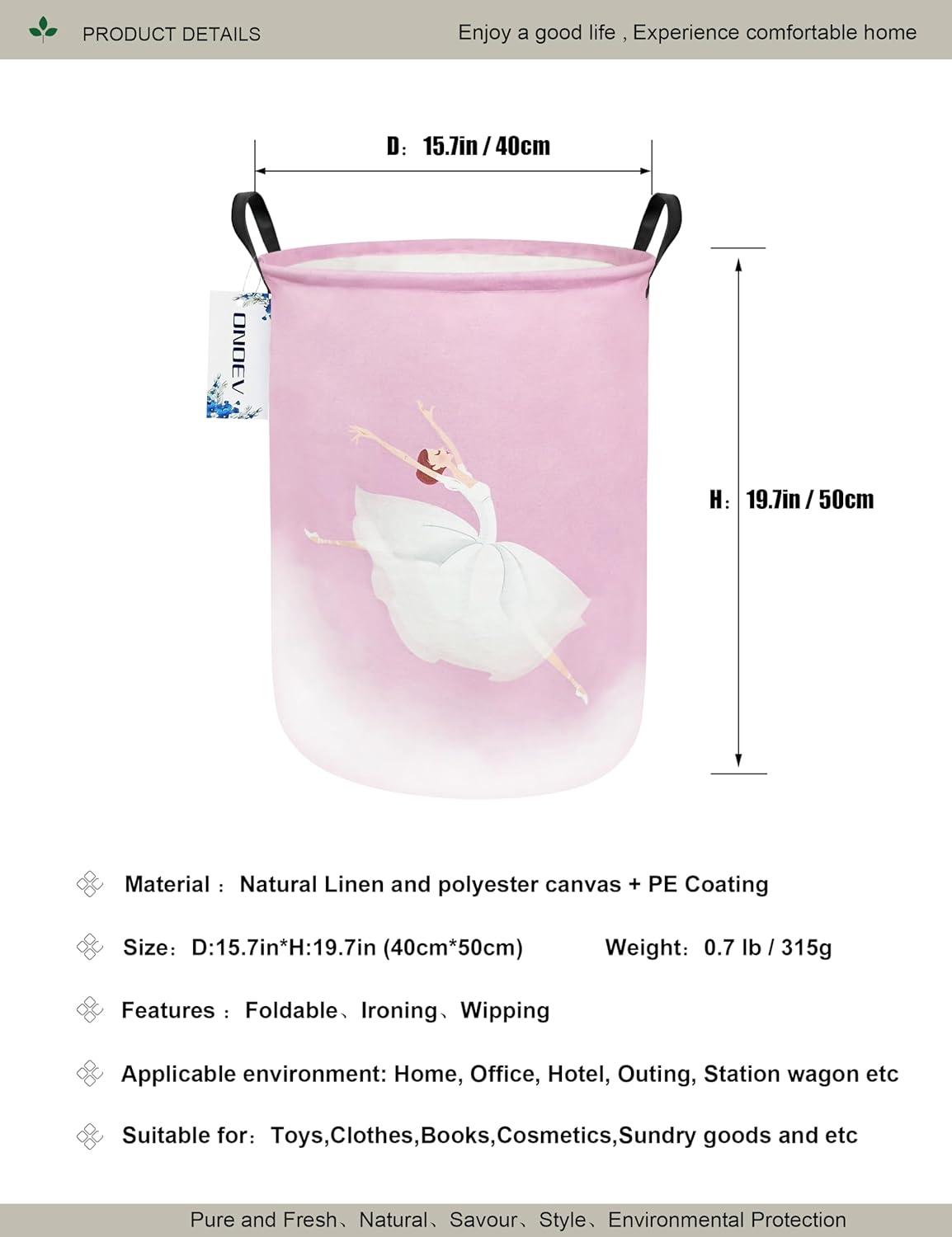 Easy to Use Waterproof Water Storage Basket for Kids Adults