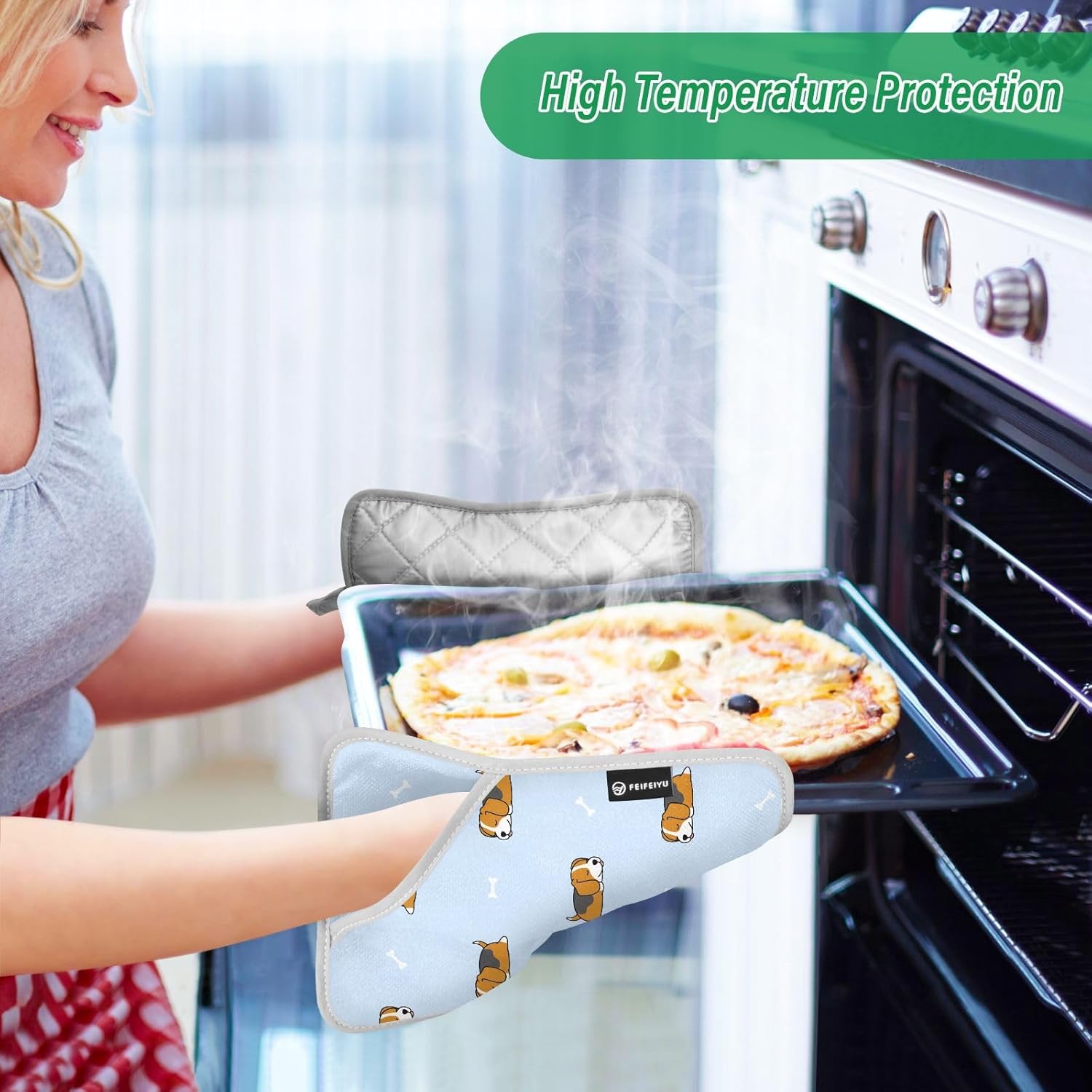 Paw-Safe Heat-Resistant Potholder for Dogs Durable and Safer