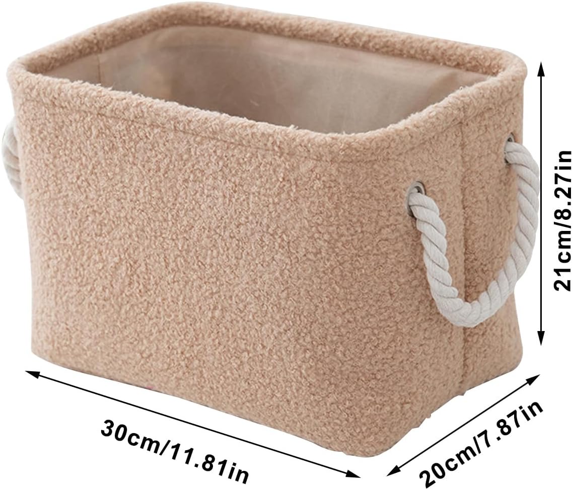 Plush Storage Basket Bathroom Living Room