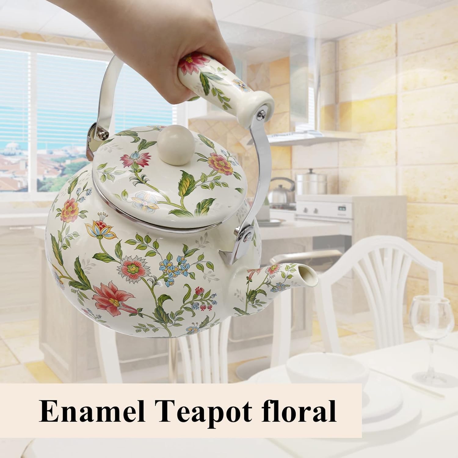 Colorful Retro Tea Kettle 25L Capacity