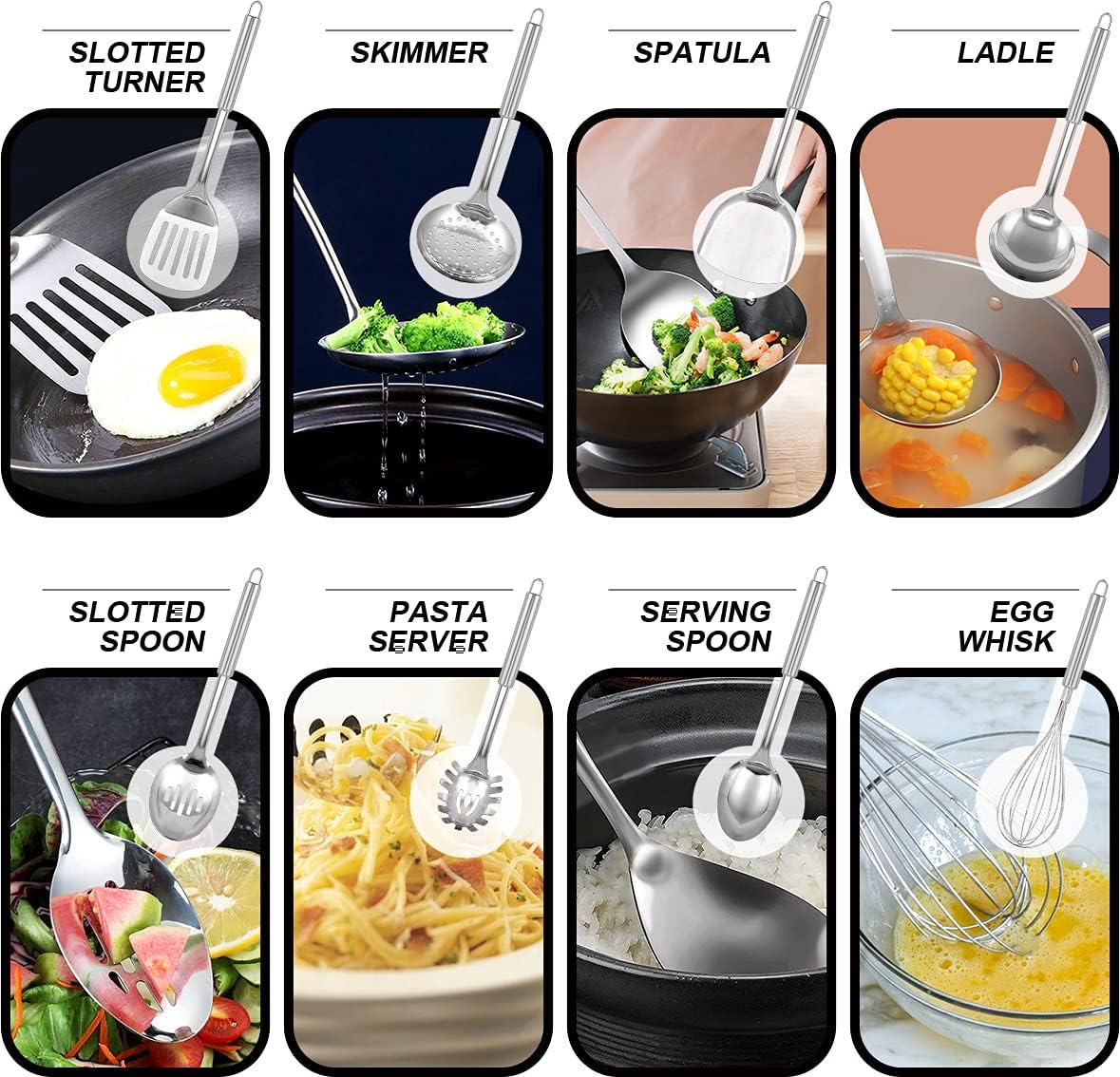128 Carbon Steel Wok Set