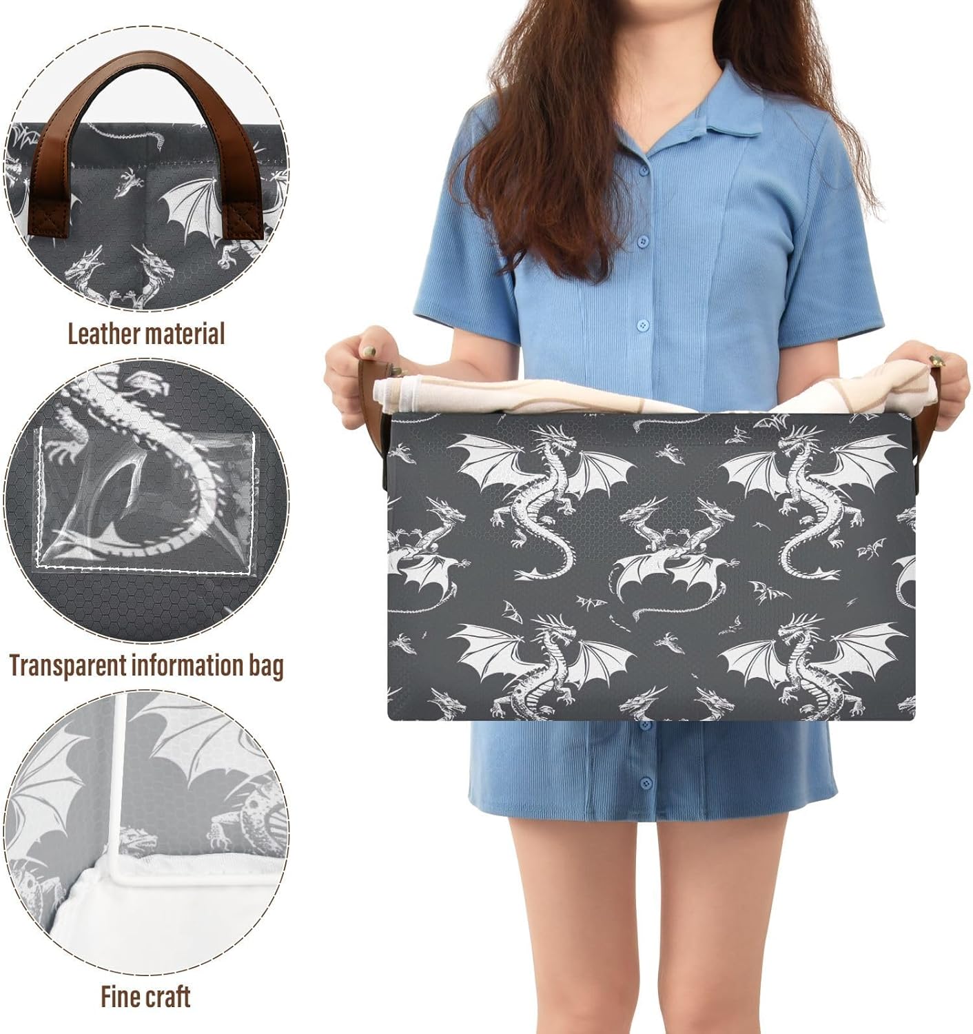 Heavy-Duty Water Repellent Storage Basket